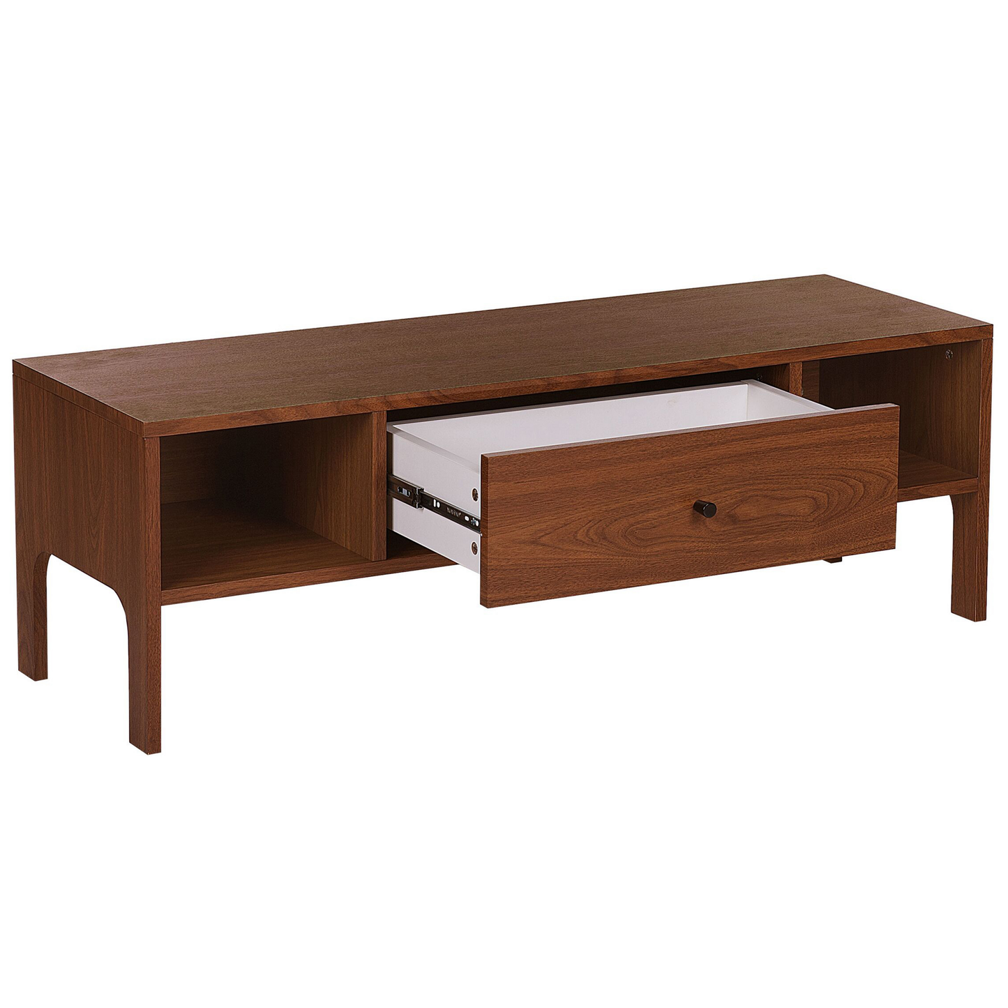 TV-Möbel dunkler Holzfarbton mit Schubalde 120 x 40 x 41 cm CLINTON