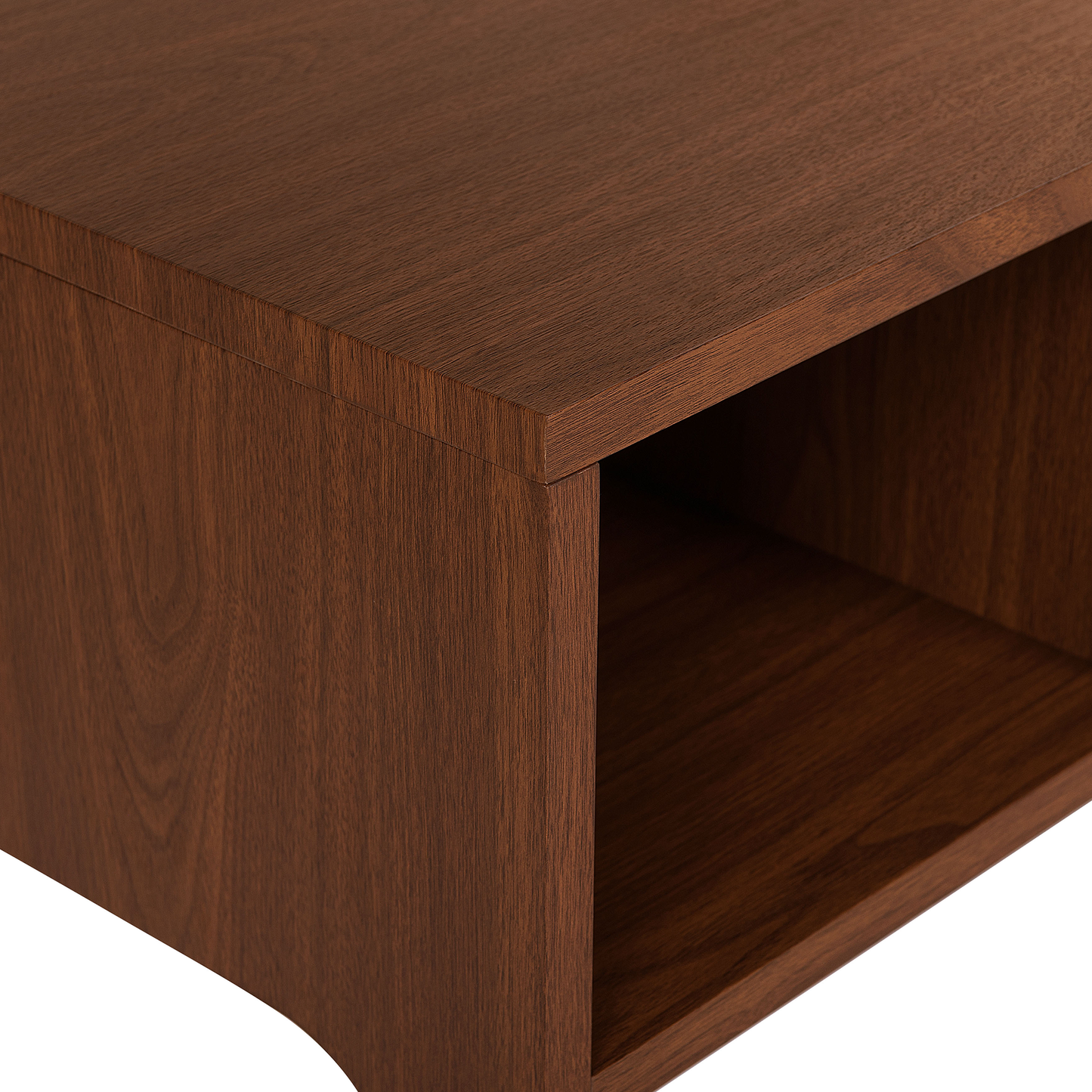 TV-Möbel dunkler Holzfarbton mit Schubalde 120 x 40 x 41 cm CLINTON