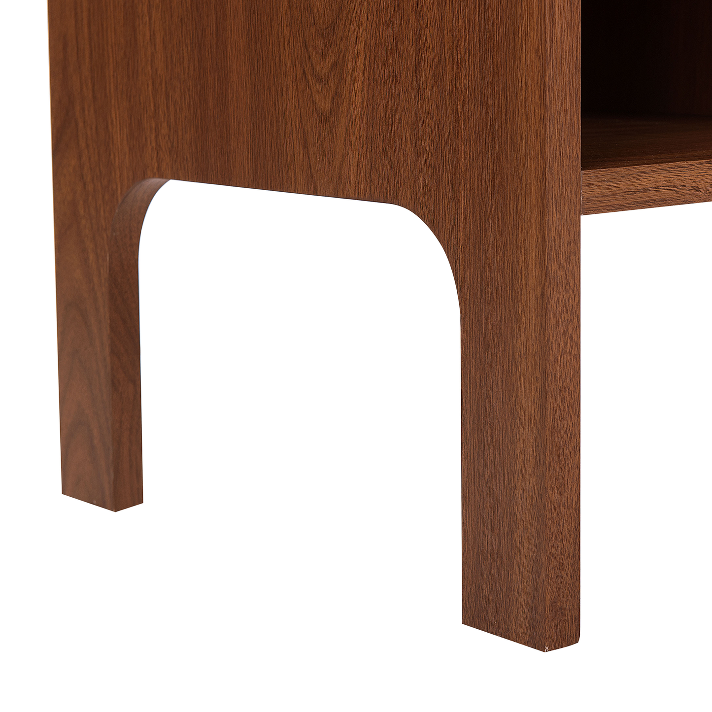 TV-Möbel dunkler Holzfarbton mit Schubalde 120 x 40 x 41 cm CLINTON