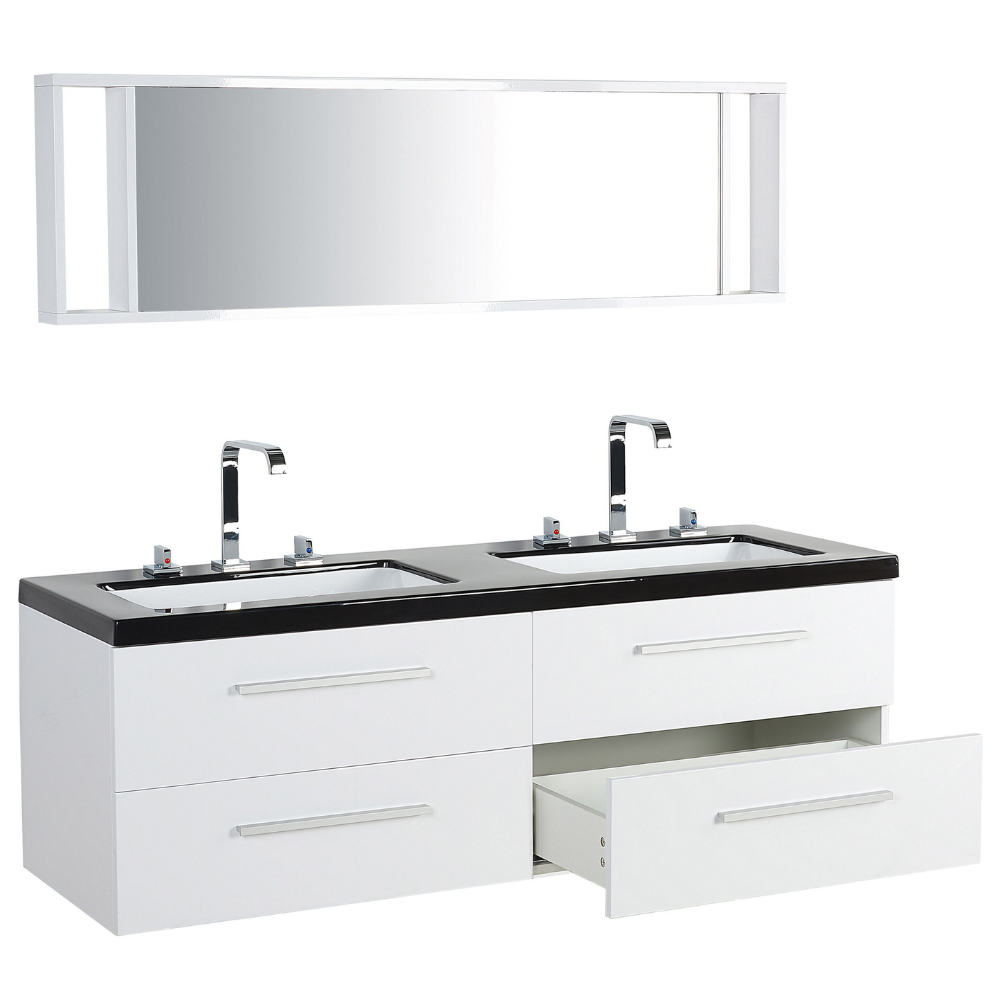 Badmöbel Set weiss MALAGA