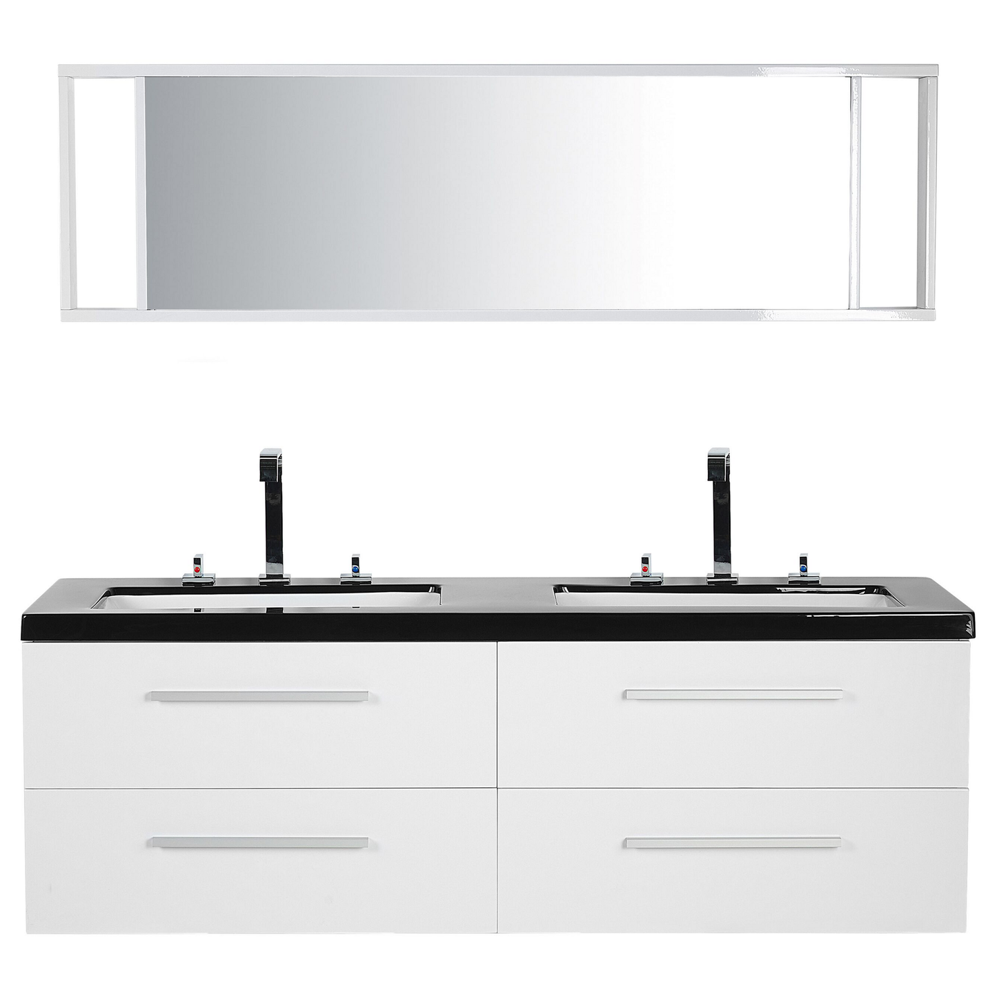 Badmöbel Set weiss MALAGA