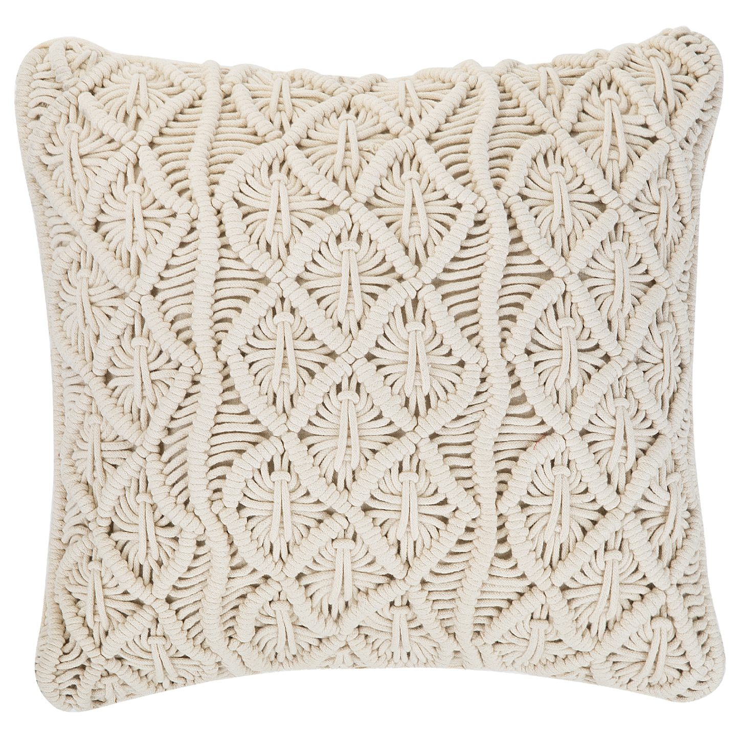 Dekokissen 2er Set GOREME Baumwolle 45 x 45 cm Hellbeige Geometrisches Muster