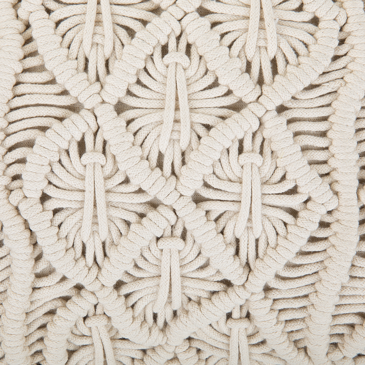 Dekokissen 2er Set GOREME Baumwolle 45 x 45 cm Hellbeige Geometrisches Muster