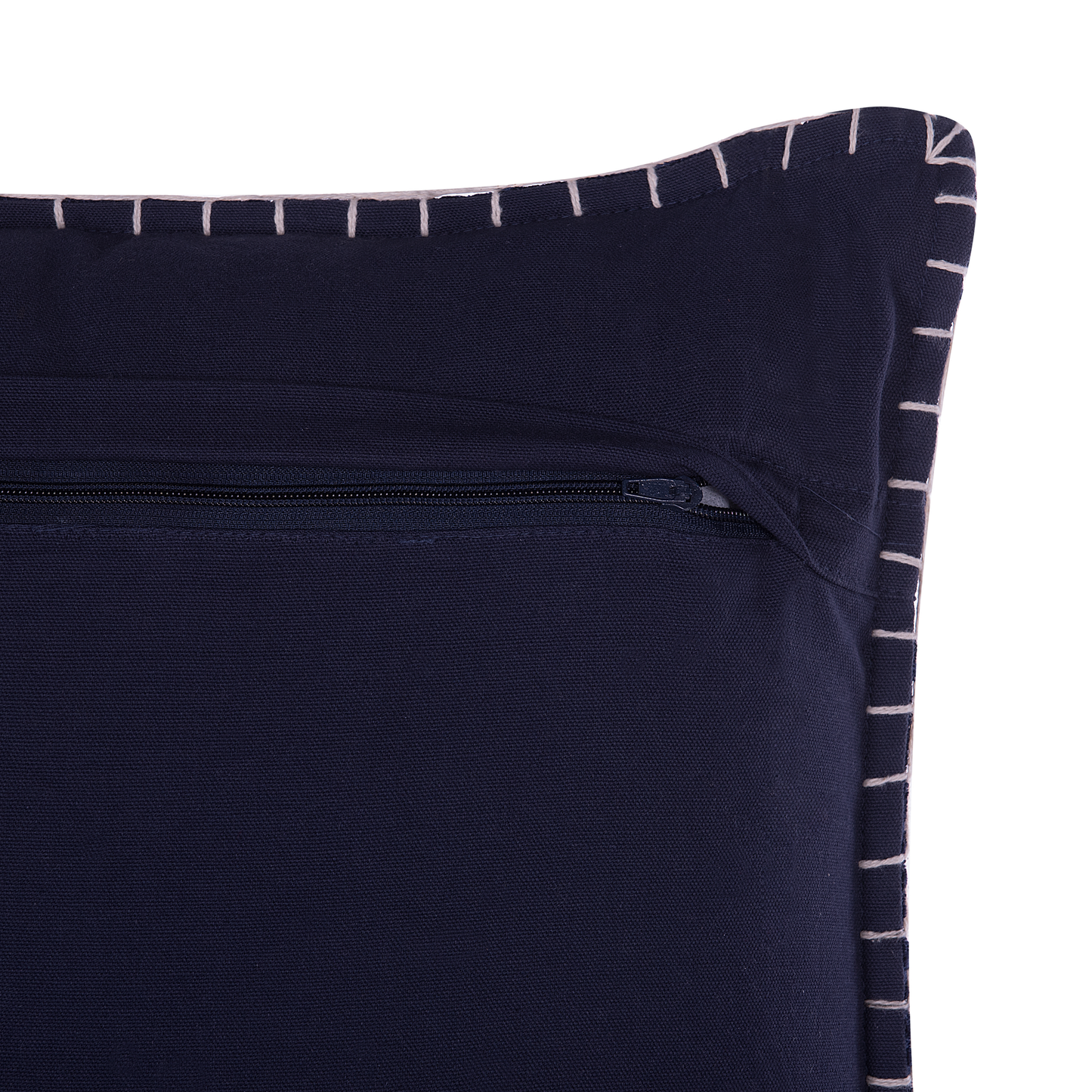 Dekokissen 2er Set MELUR 45 x 45 cm Dunkelblau Ikates Muster