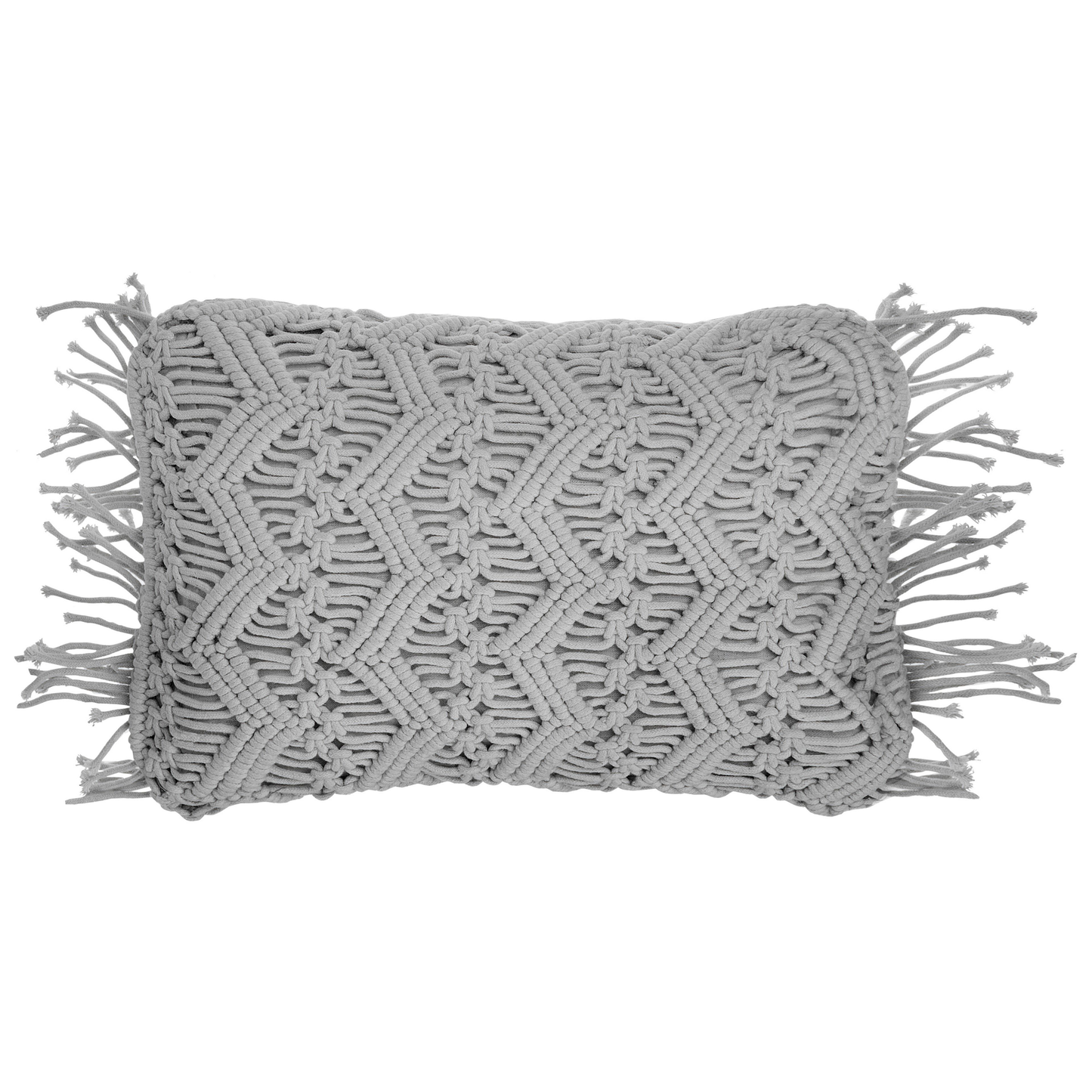Dekokissen 2er Set KIRIKKALE Baumwolle 30 x 45 cm Grau Geometrisches Muster