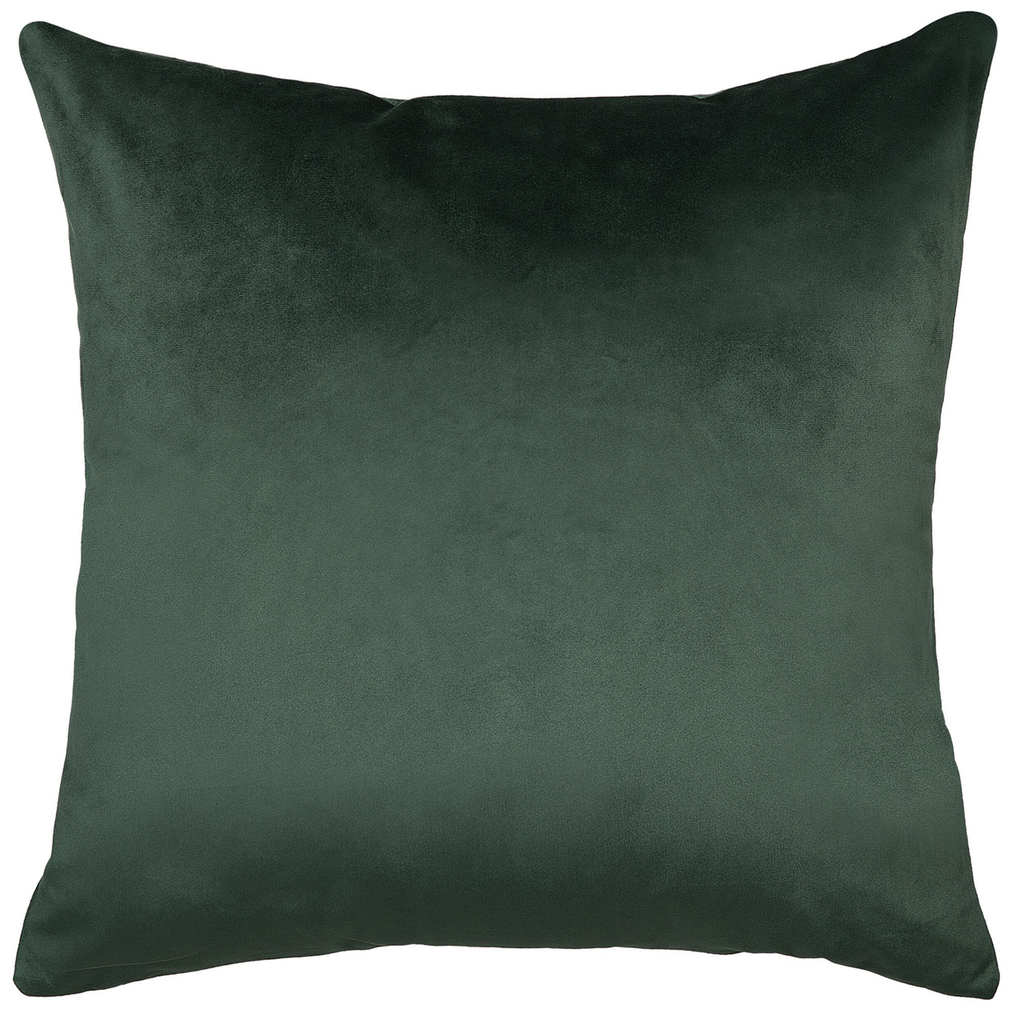 Dekokissen glänzende Oberfläche Samtstoff dunkelgrün 45 x 45 cm 2er Set HONEYWORT