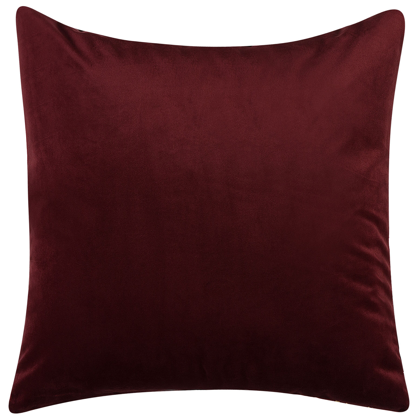 Dekokissen 2er Set CALLA Samtstoff 45 x 45 cm Rot Pflanzenmuster