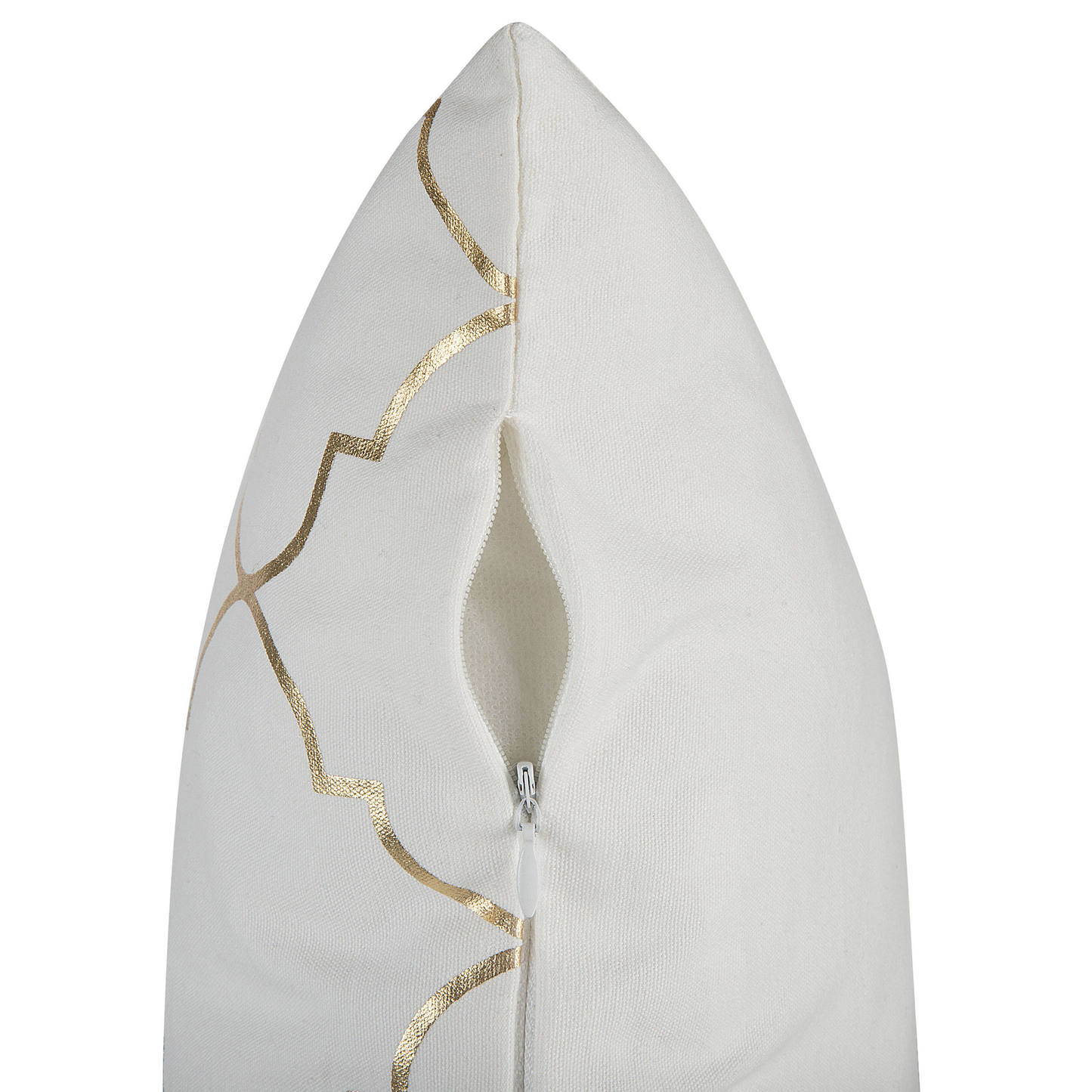 Dekokissen 2er Set ALYSSUM Baumwolle 45 x 45 cm Weiss Marokkanisches Muster
