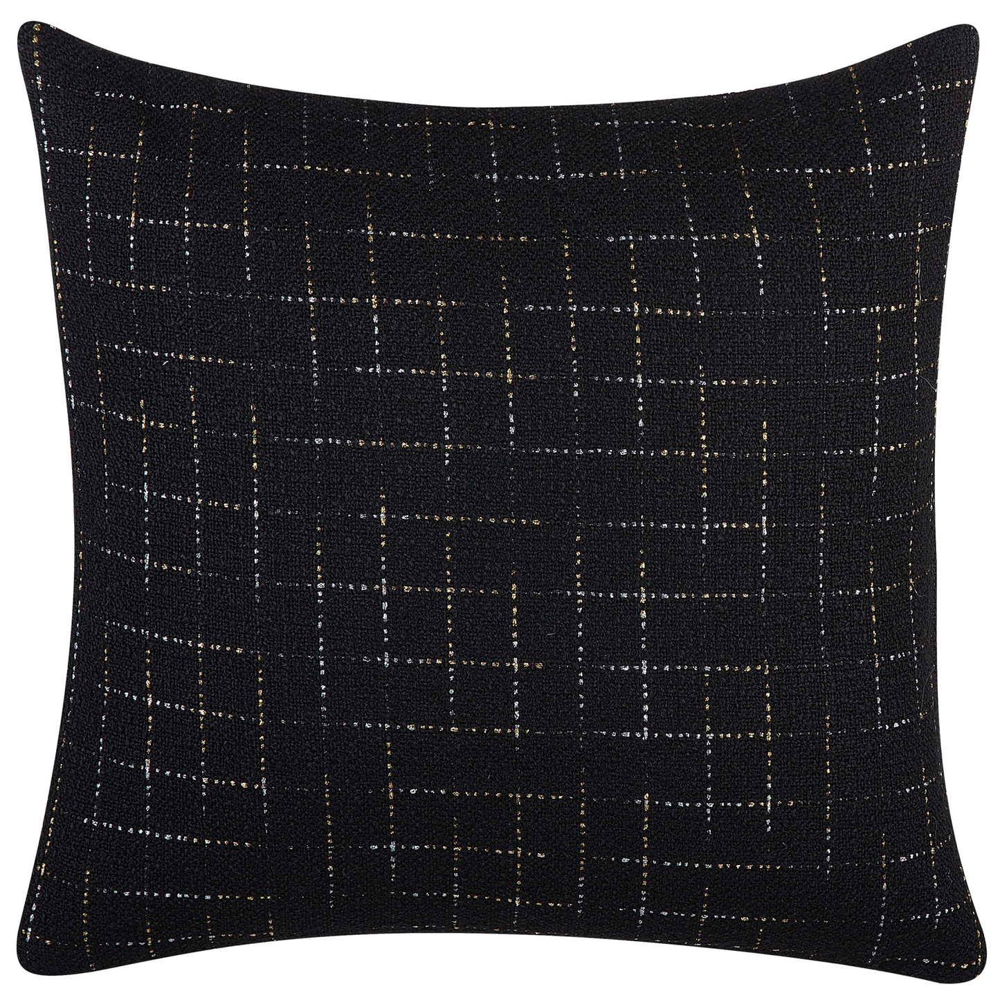 Dekokissen 2er Set BELLFLOWER 45 x 45 cm Schwarz Geometrisches Muster