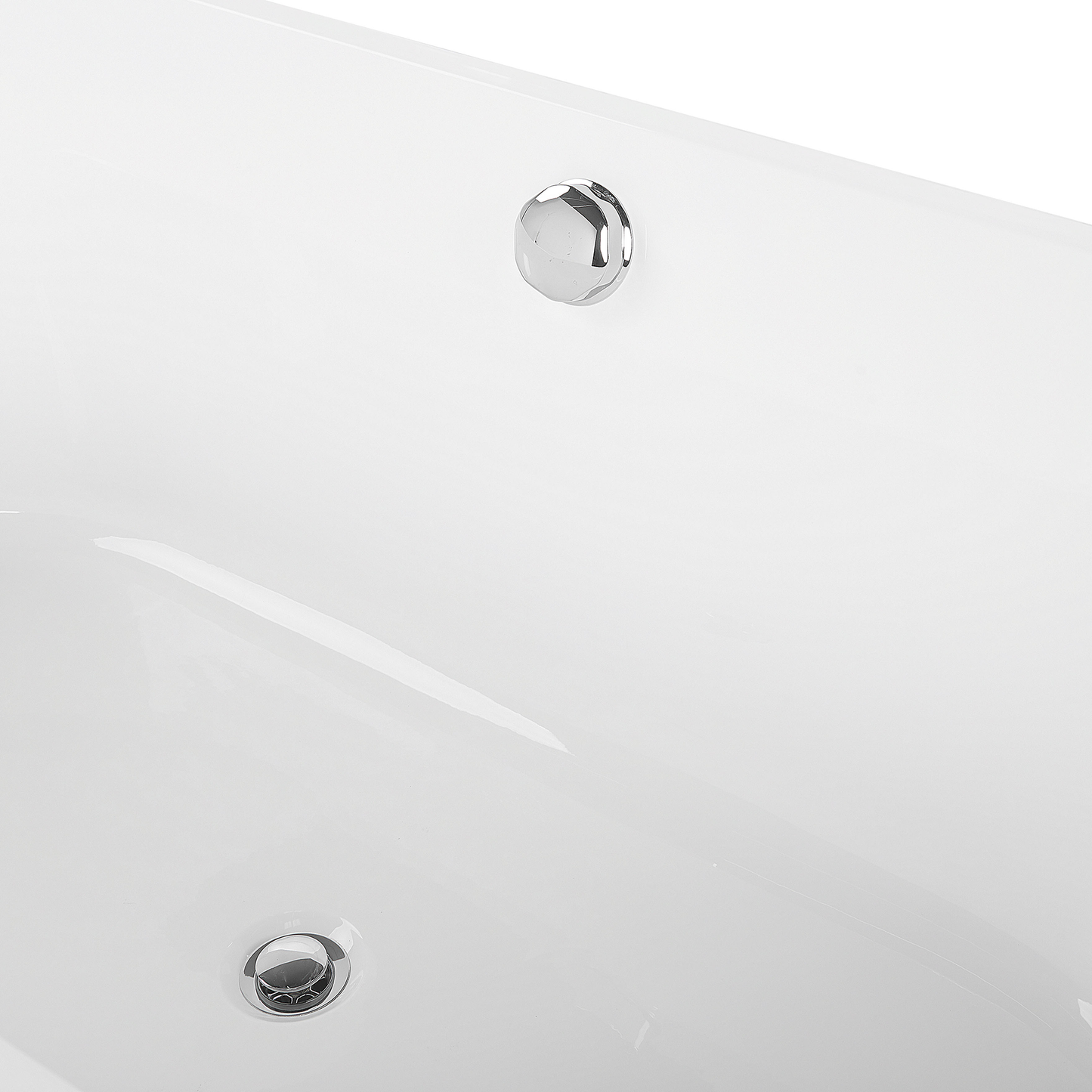 Badewanne freistehend weiss oval 170 x 75 cm CATALINA