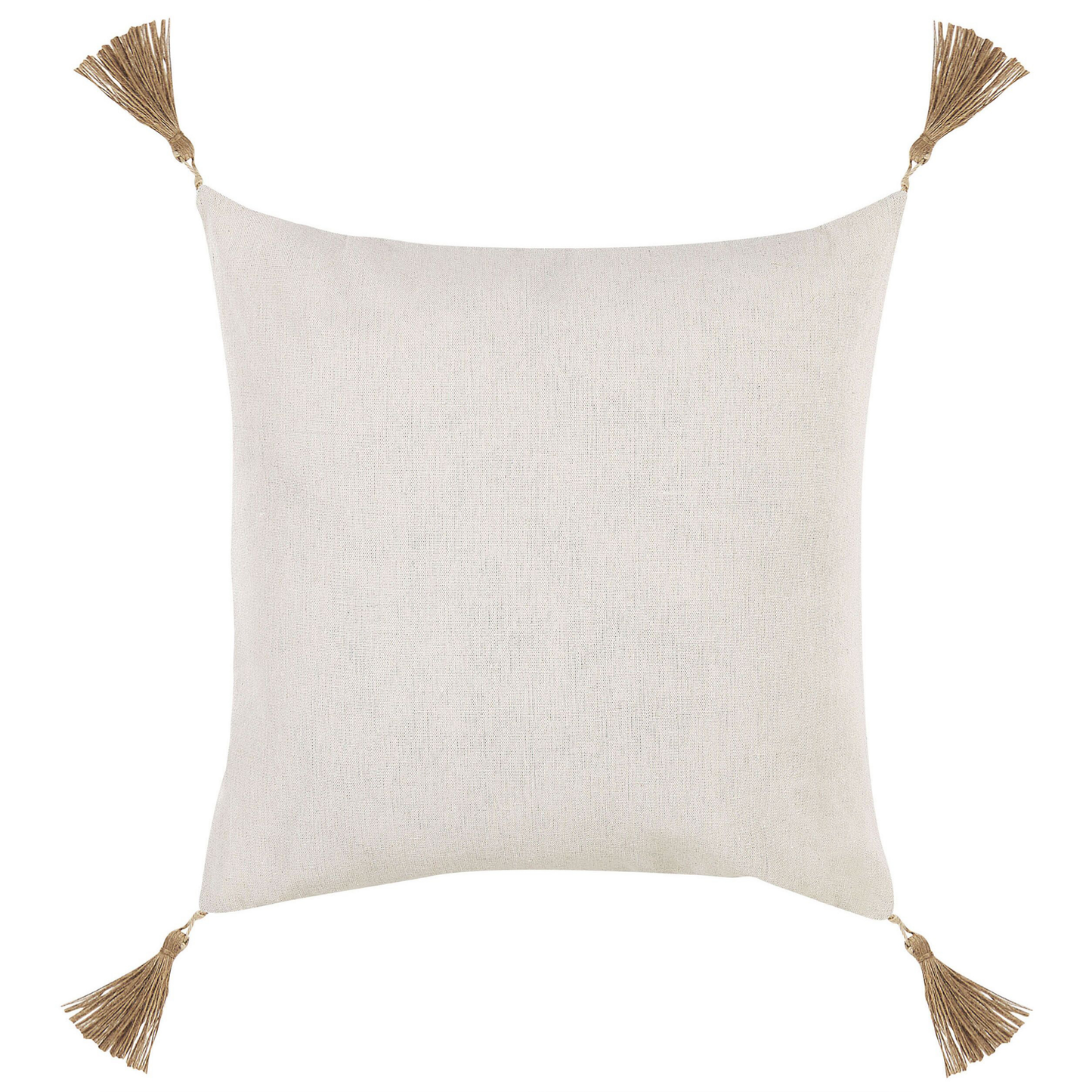 Dekokissen 2er Set AZALEA 45 x 45 cm Hellbeige Ohne Muster
