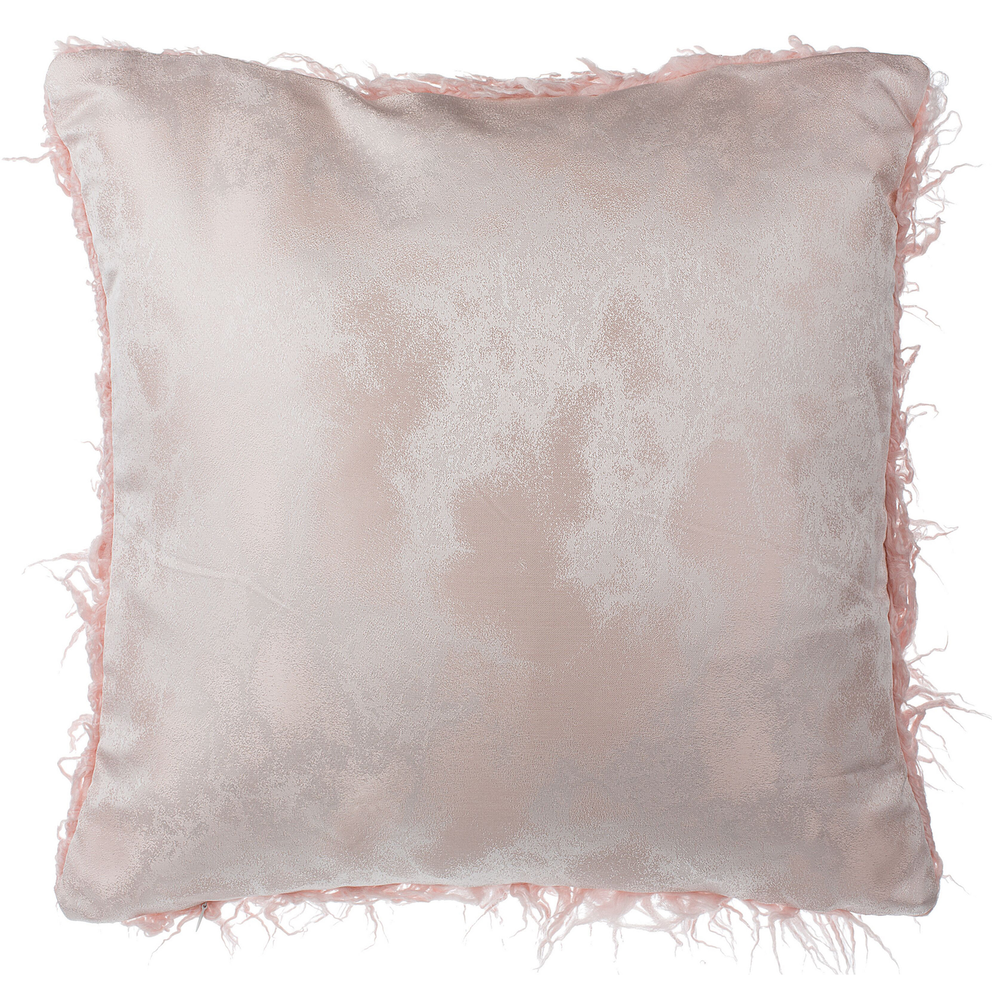 Dekokissen 2er Set DAISY Webpelz 45 x 45 cm Rosa Ohne Muster