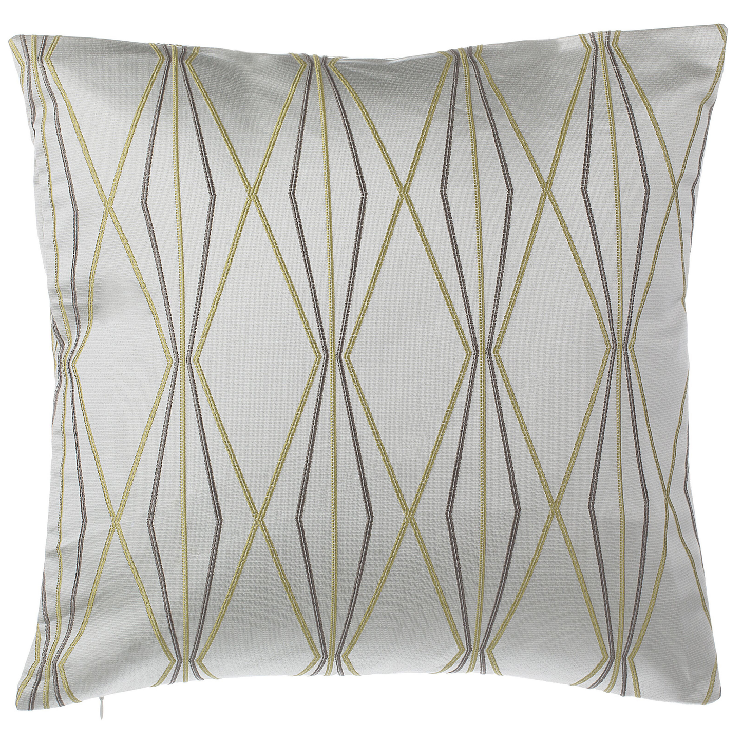 Dekokissen 2er Set FENNEL 45 x 45 cm Weiss Geometrisches Muster