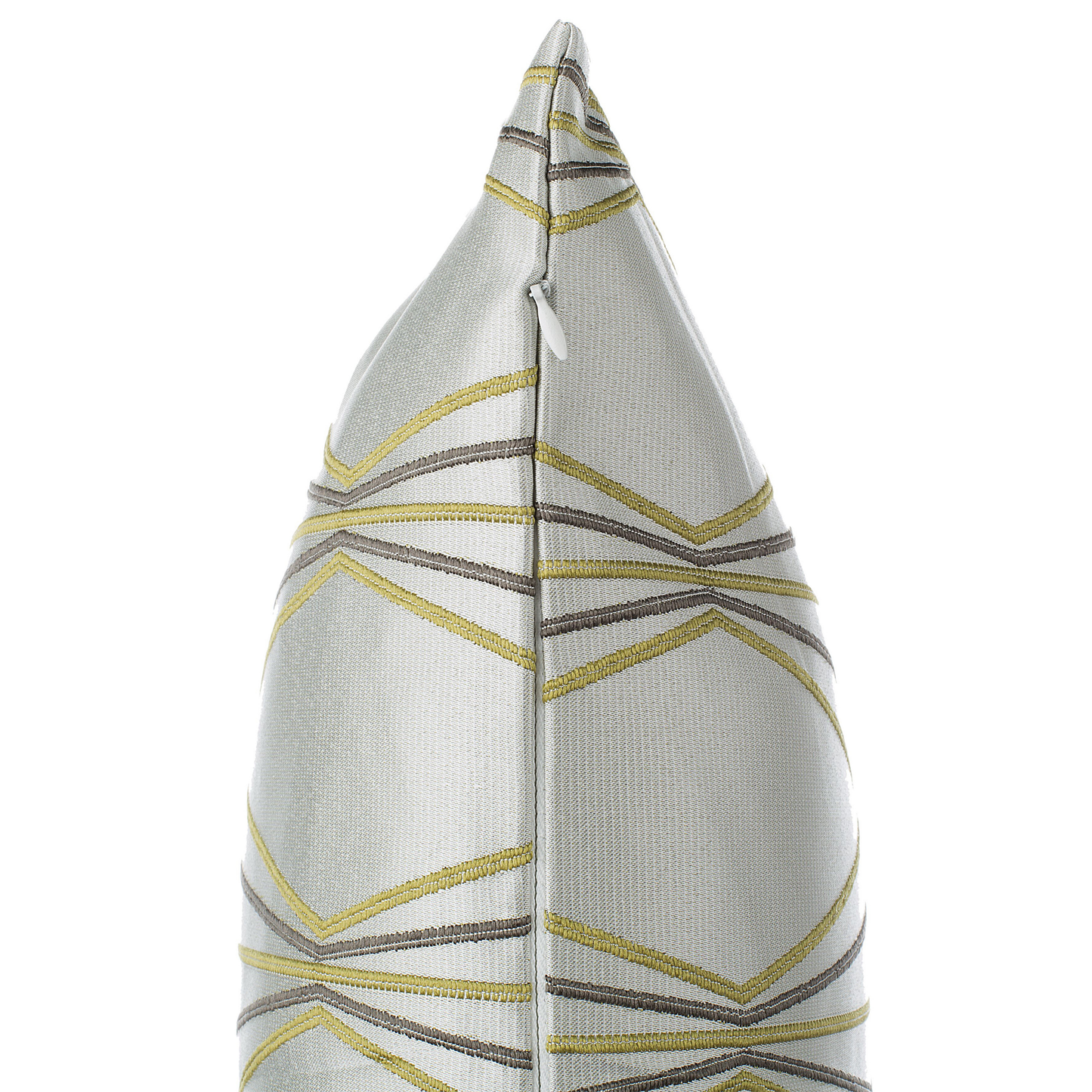 Dekokissen 2er Set FENNEL 45 x 45 cm Weiss Geometrisches Muster