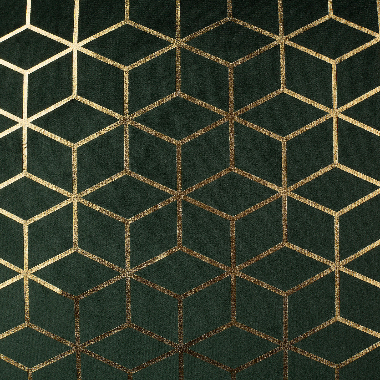 Dekokissen 2er Set CELOSIA Samtstoff 45 x 45 cm Dunkelgrün Geometrisches Muster