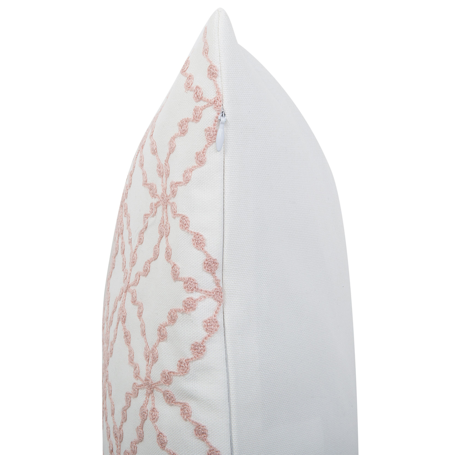 Dekokissen 2er Set VERBENA Baumwolle 45 x 45 cm Rosa Geometrisches Muster