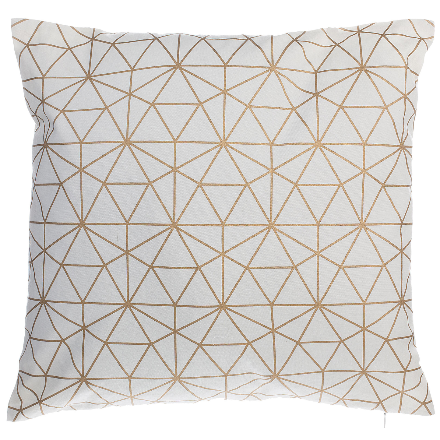 Dekokissen 2er Set SEDUM Baumwolle 45 x 45 cm Gold Weiss Geometrisches Muster