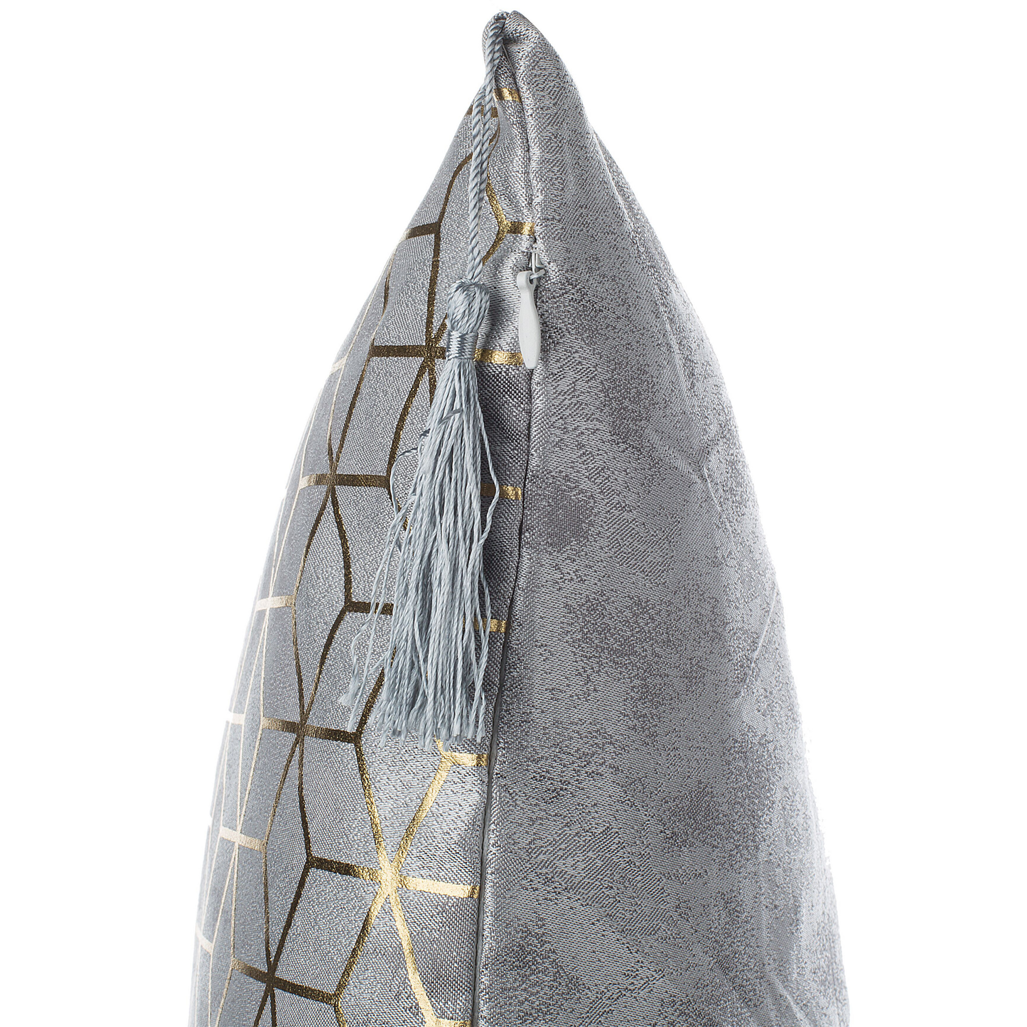 Dekokissen 2er Set CAMELLIA 45 x 45 cm Grau Geometrisches Muster