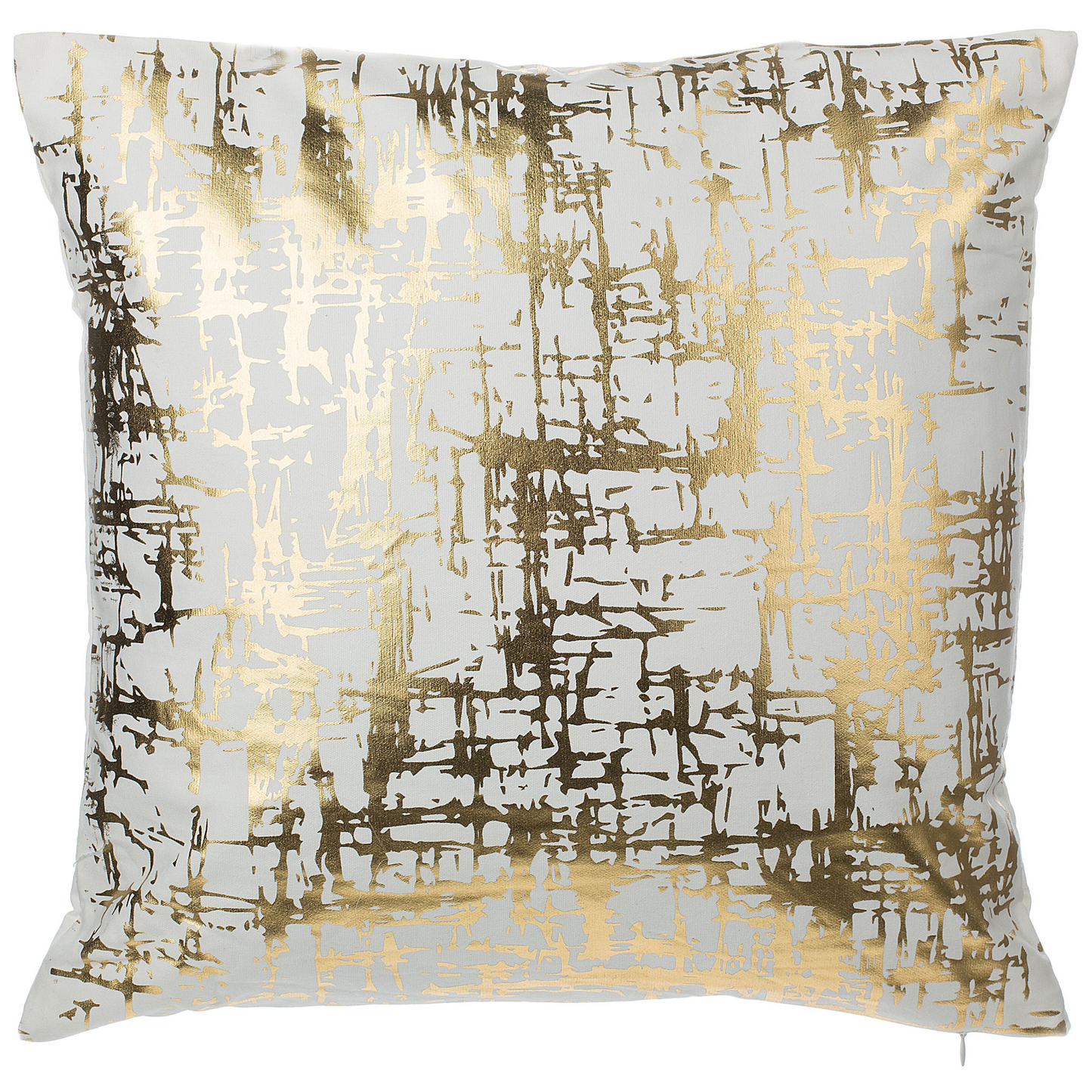 Dekokissen 2er Set GARDENIA Baumwolle 45 x 45 cm Gold Abstraktes Muster