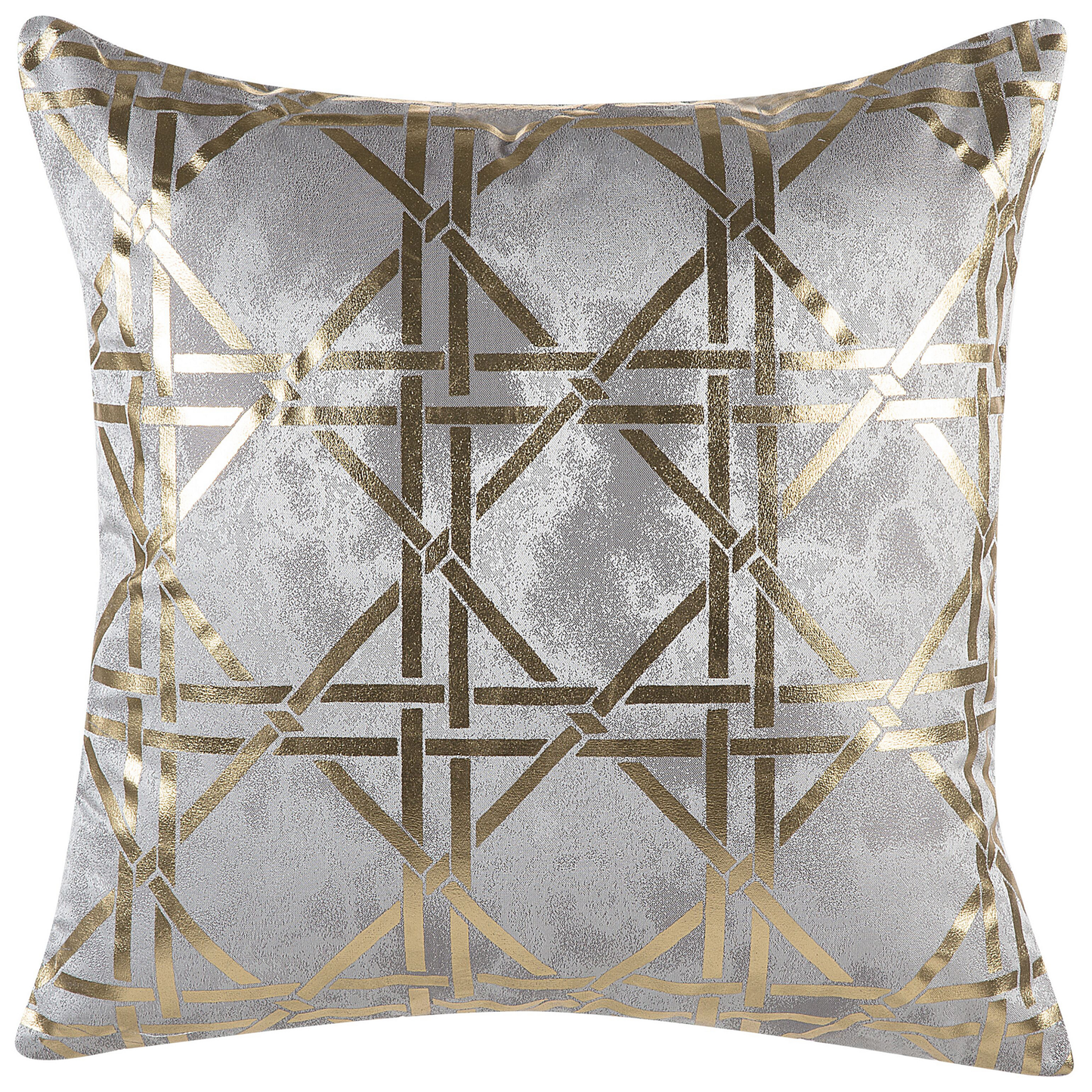 Dekokissen 2er Set CASSIA 45 x 45 cm Grau Geometrisches Muster