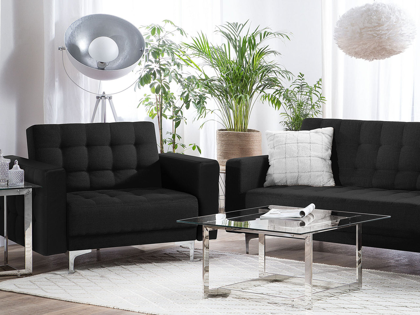 Sessel ABERDEEN Stoff Graphitgrau