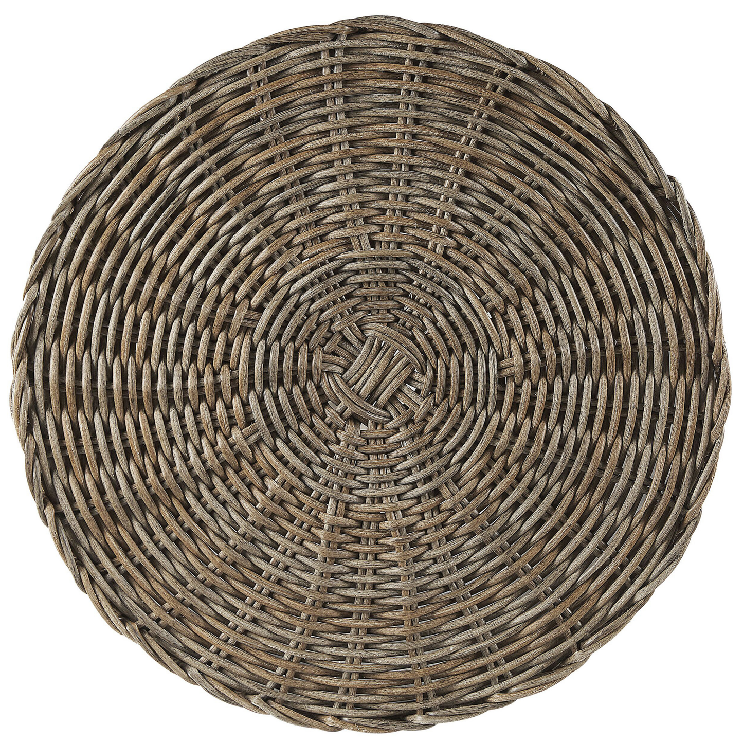 Set mit 2 Blumentöpfen BITOLA PE Rattan 40/48 cm Braun