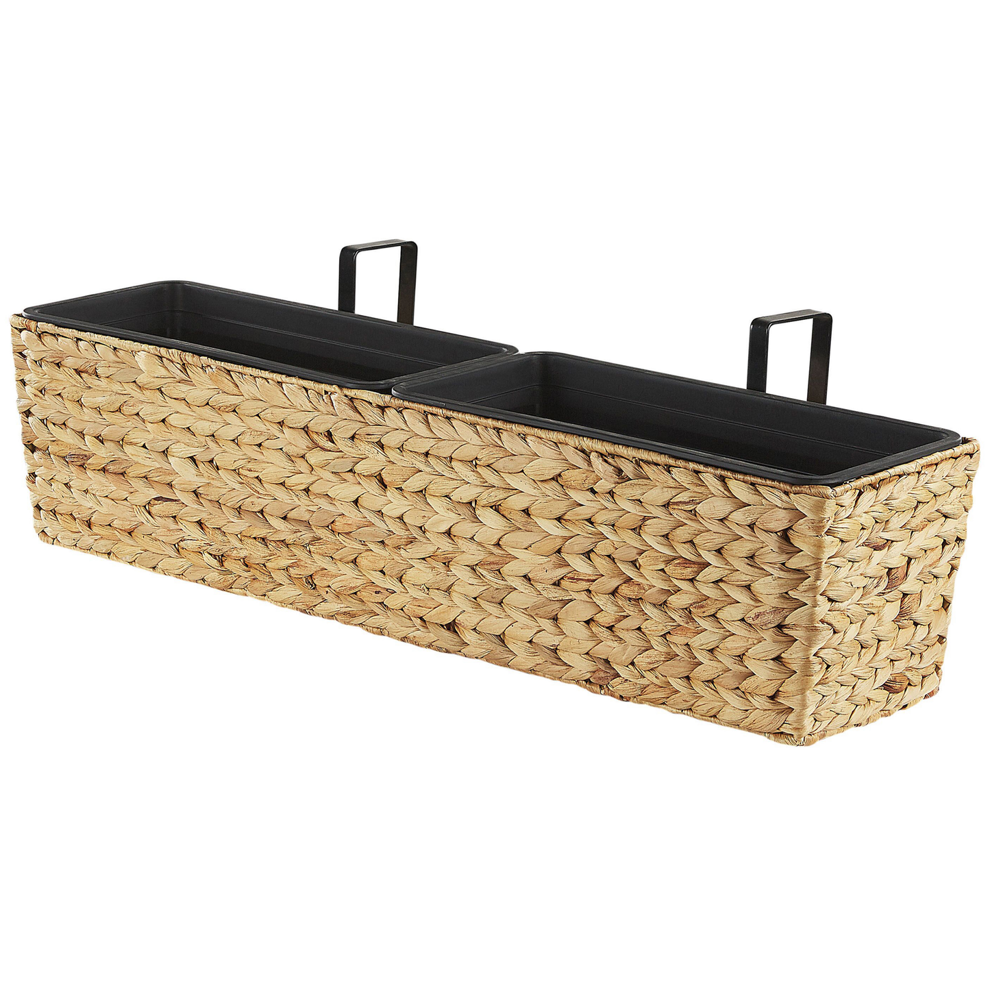 Blumenkübel KAWALA Rattan 80 cm Sandbeige
