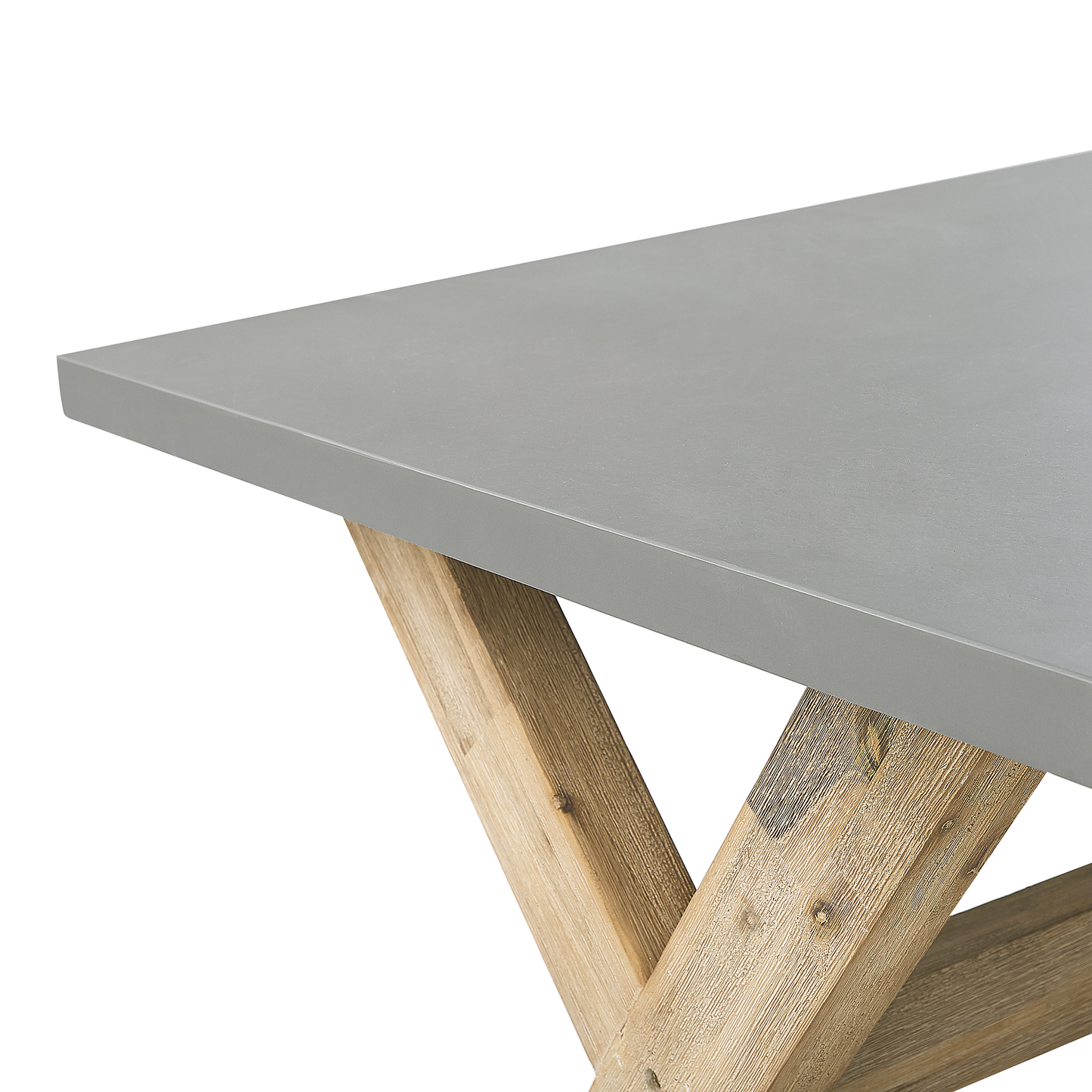 Gartenmöbel Set mit Bänken und Hockern 8-Sitzer OLBIA Beton Grau