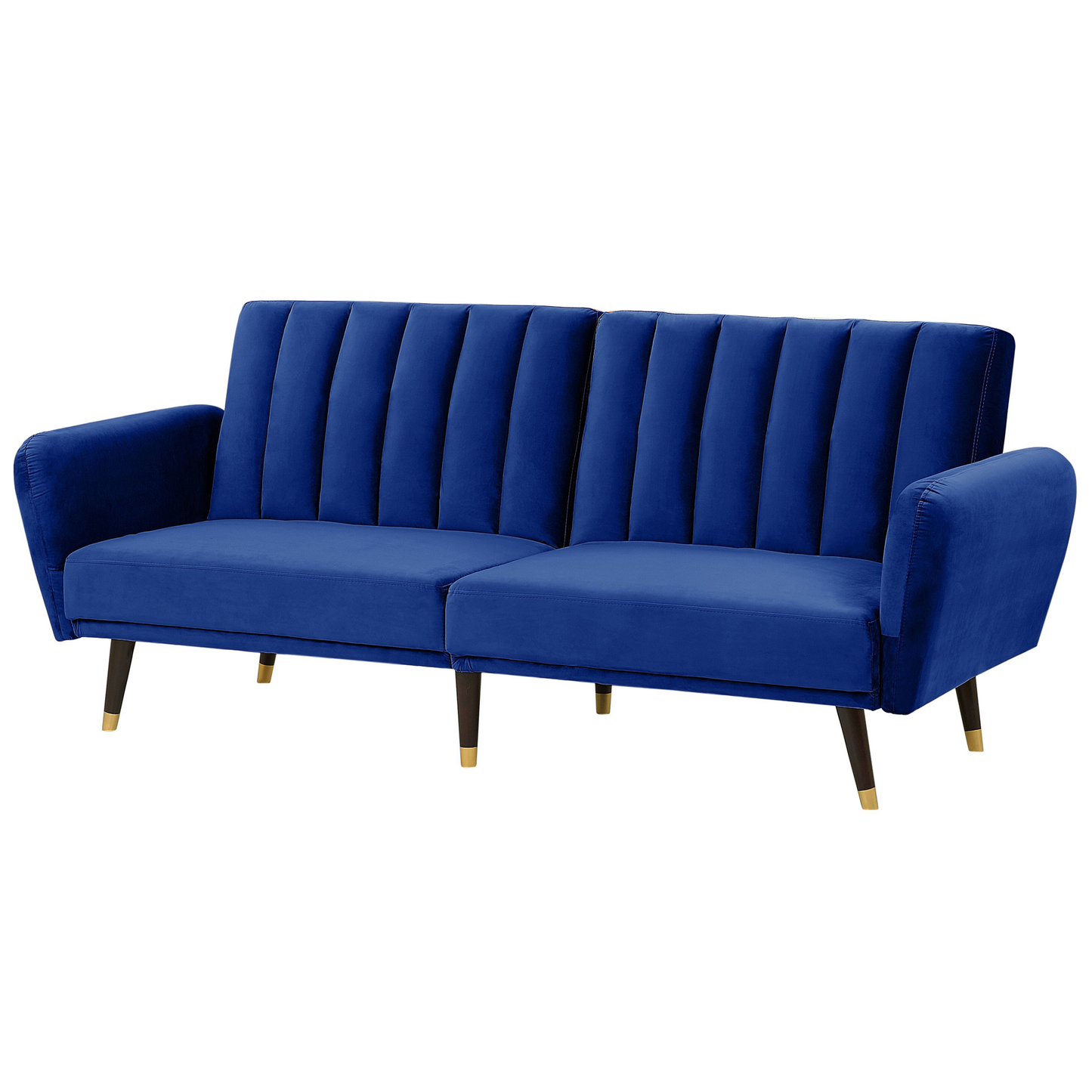 Schlafsofa Samtstoff Marineblau VIMMERBY