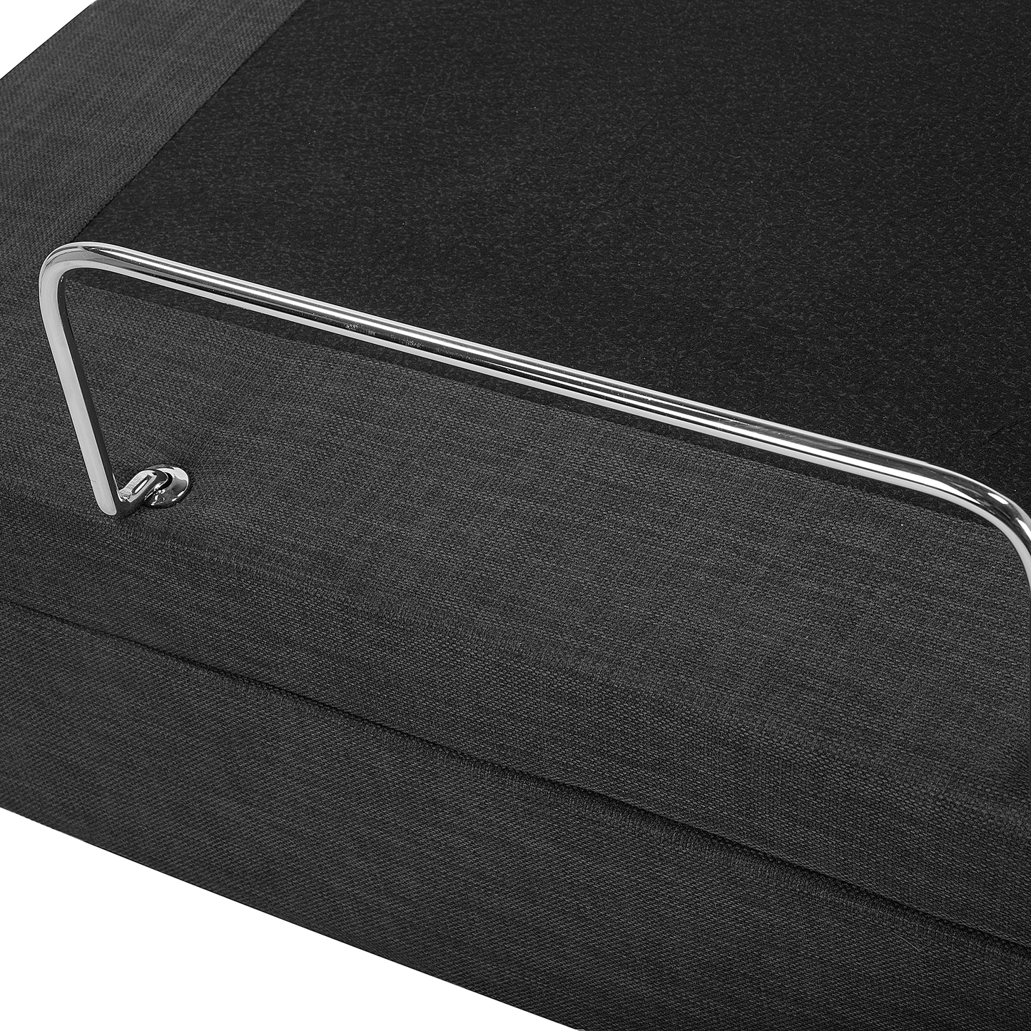 Bett verstellbar Stoff DUKE 80 x 200 cm Dunkelgrau