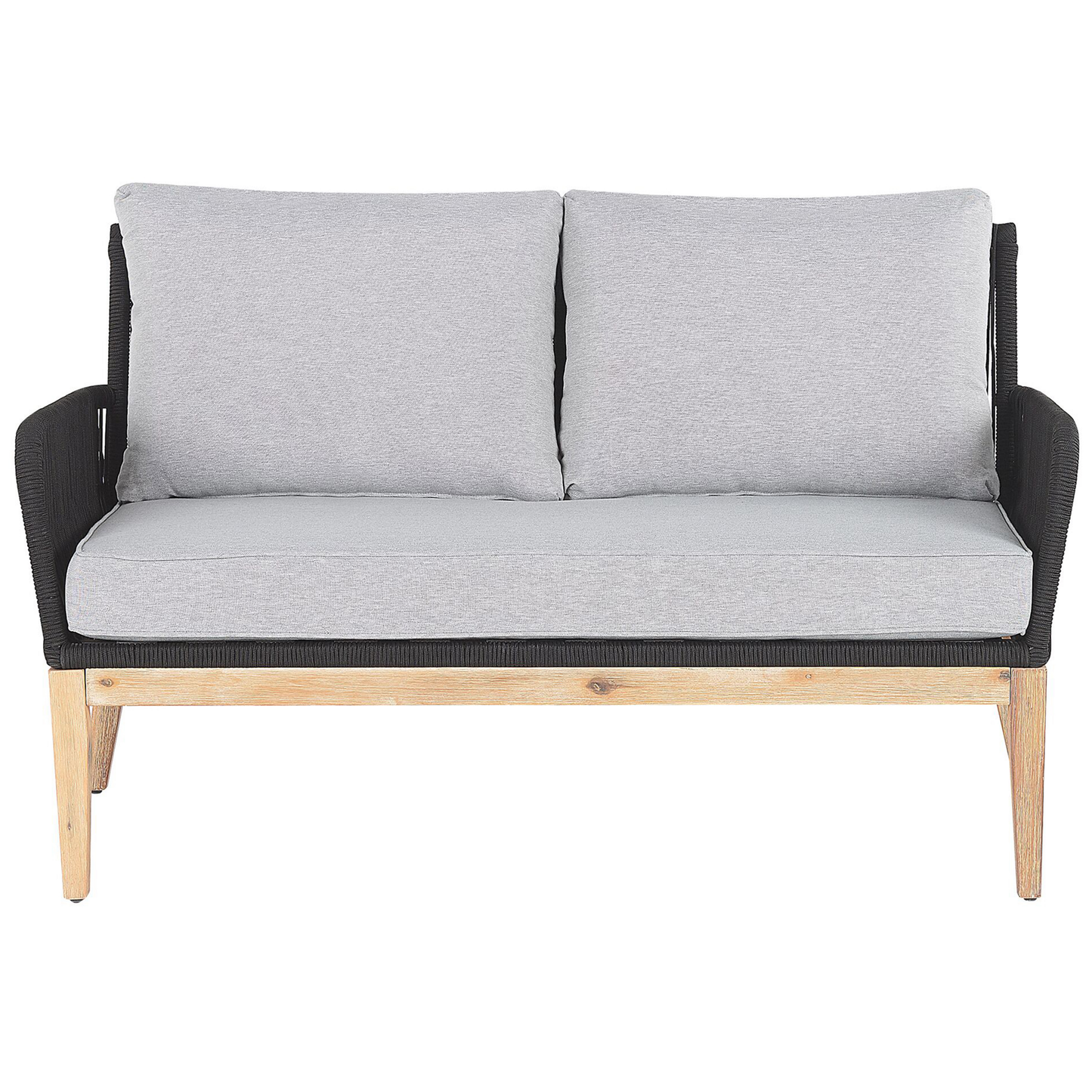 Lounge Set mit Tisch 4-Sitzer MERANO Akazienholz Grau