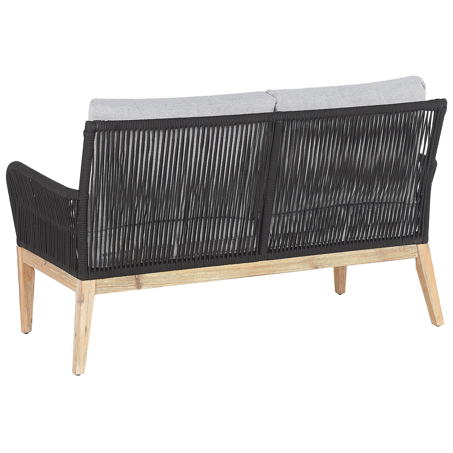 Lounge Set mit Tisch 4-Sitzer MERANO Akazienholz Grau