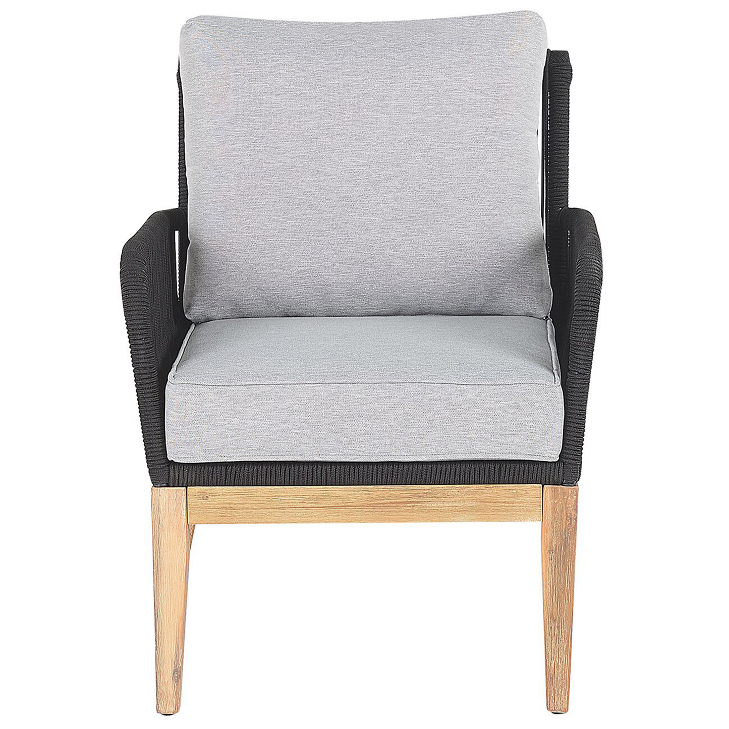 Lounge Set mit Tisch 4-Sitzer MERANO Akazienholz Grau