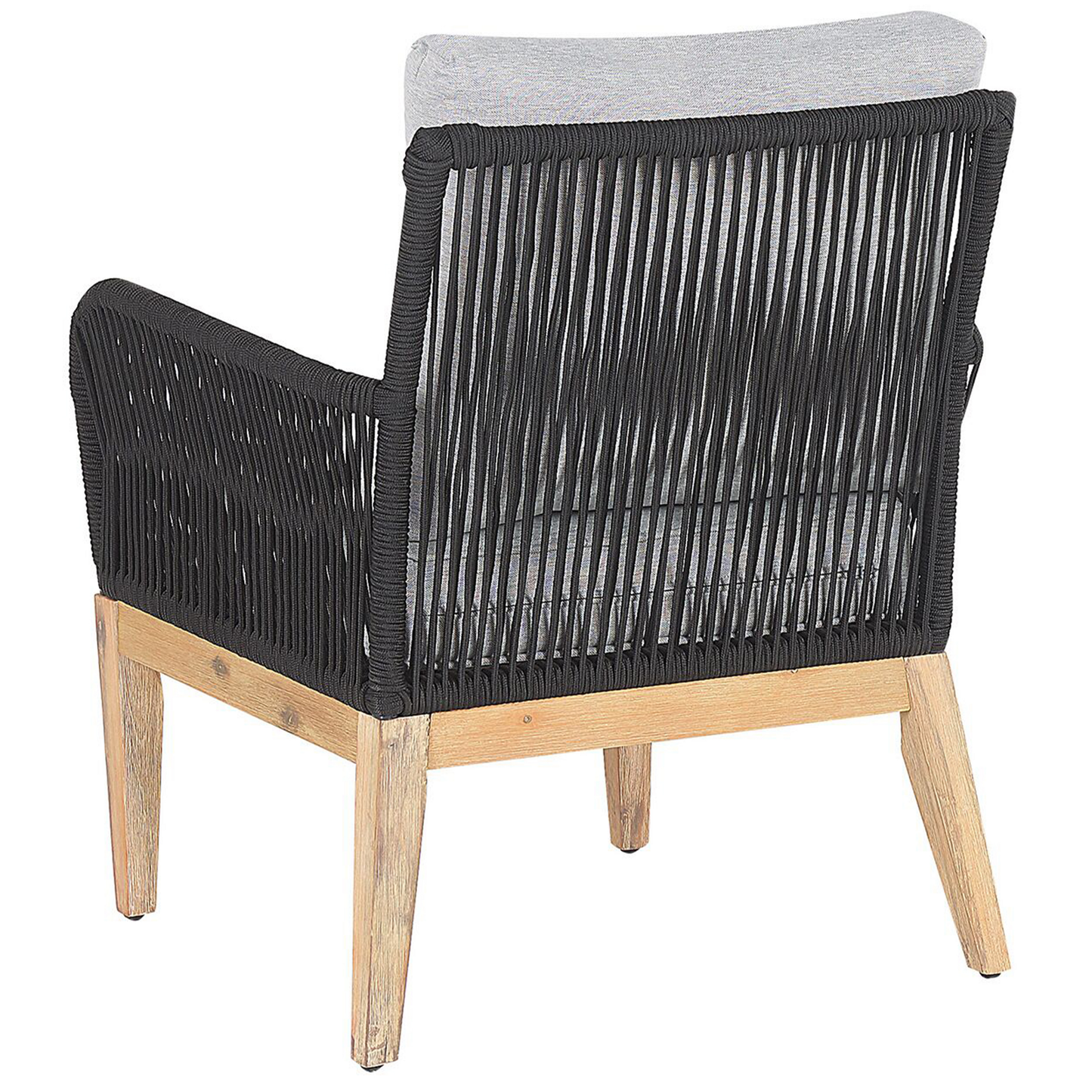 Lounge Set mit Tisch 4-Sitzer MERANO Akazienholz Grau