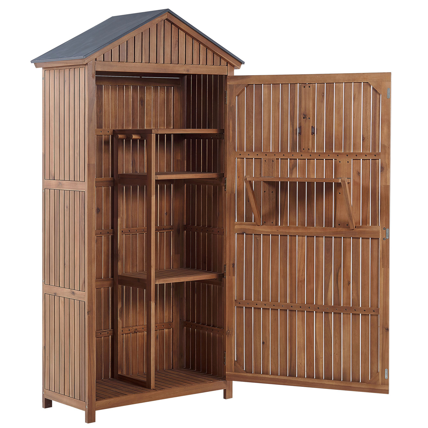 Gartenschrank SAVOCA Akazienholz 100 cm 40 cm Braun