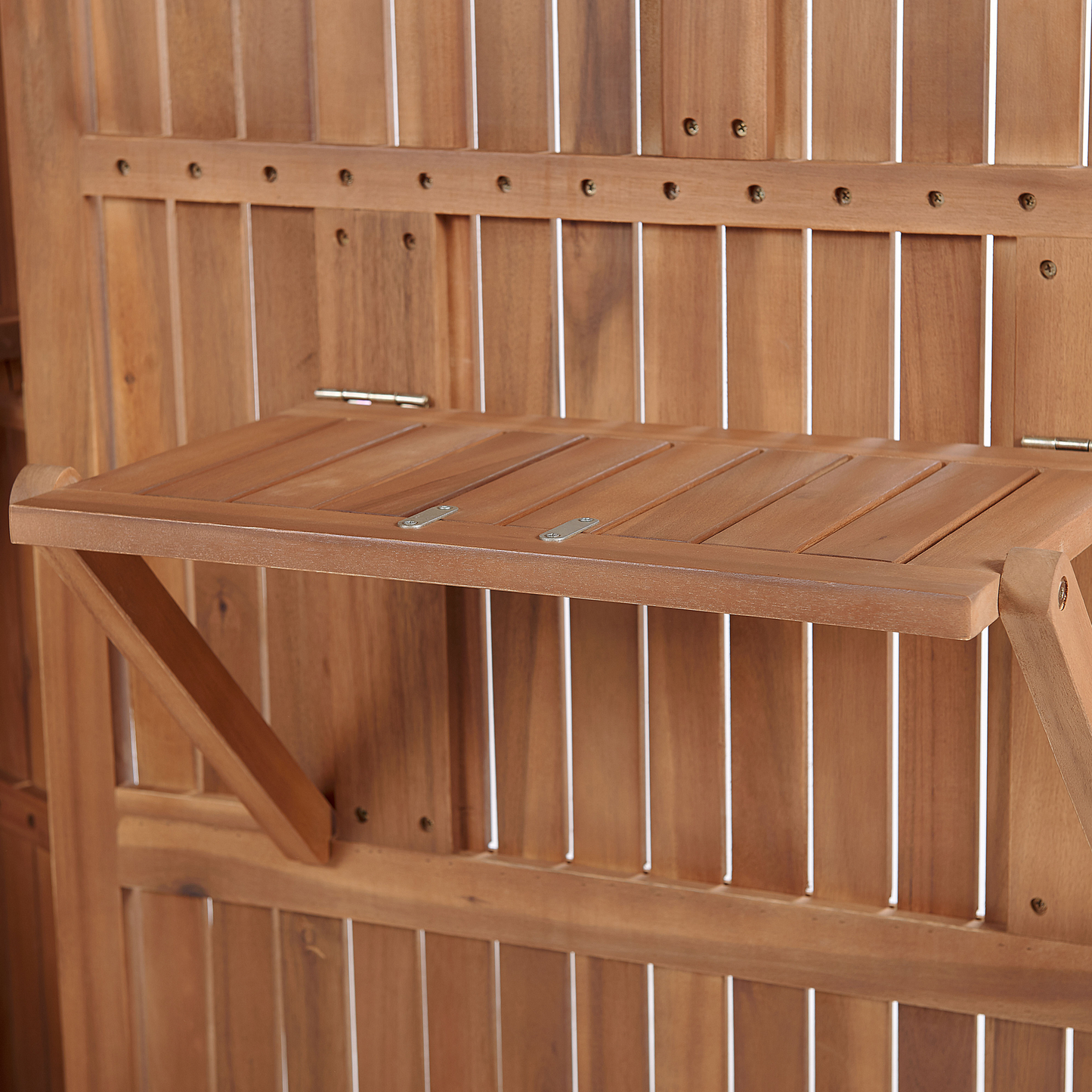 Gartenschrank SAVOCA Akazienholz 100 cm 40 cm Braun