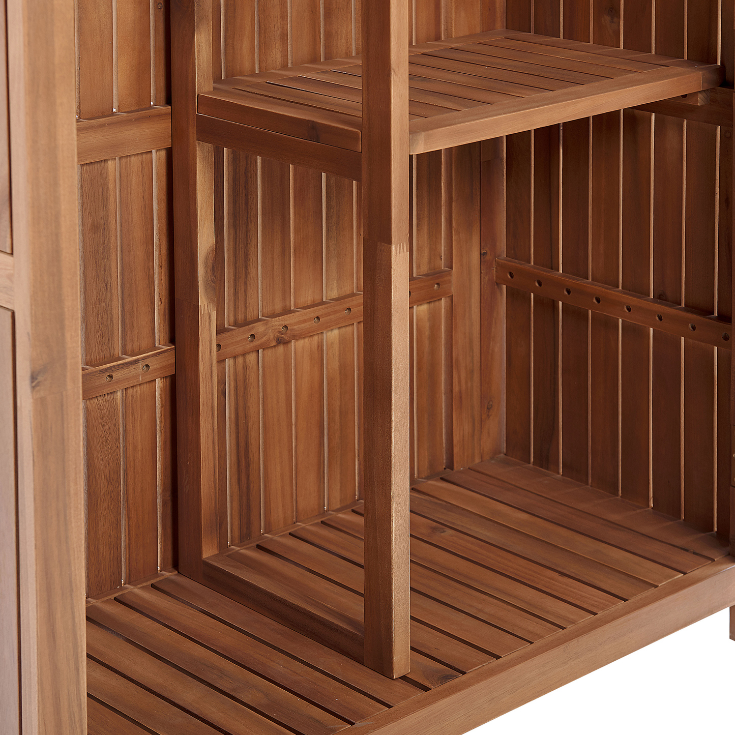 Gartenschrank SAVOCA Akazienholz 100 cm 40 cm Braun