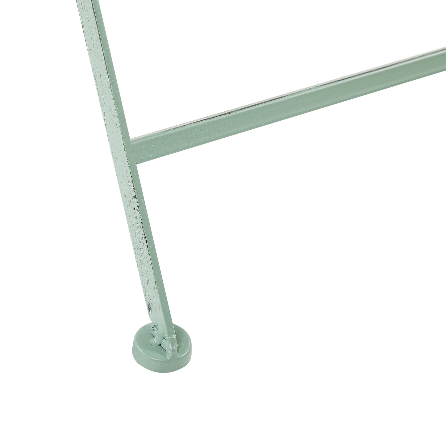 Outdoor Bistrotisch TRENTO 70 cm 70 cm Metall Hellgrün