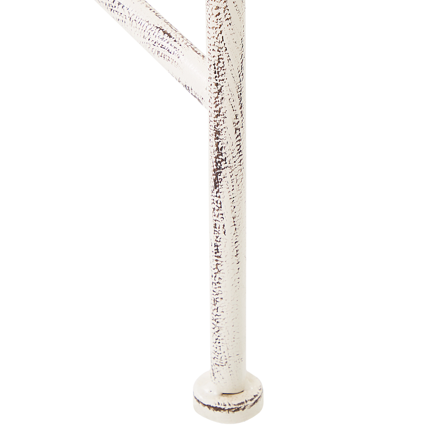 Gartenbank MILAZZO 130 cm Metall Weiss