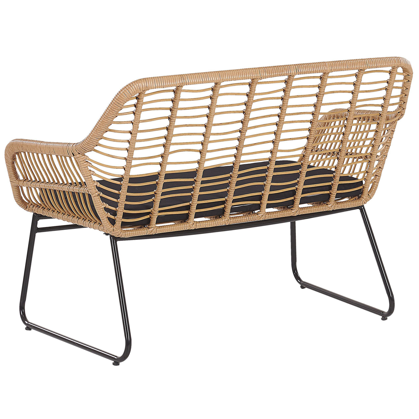 Lounge Set mit Tisch 4-Sitzer MINORI Polyrattan Beige