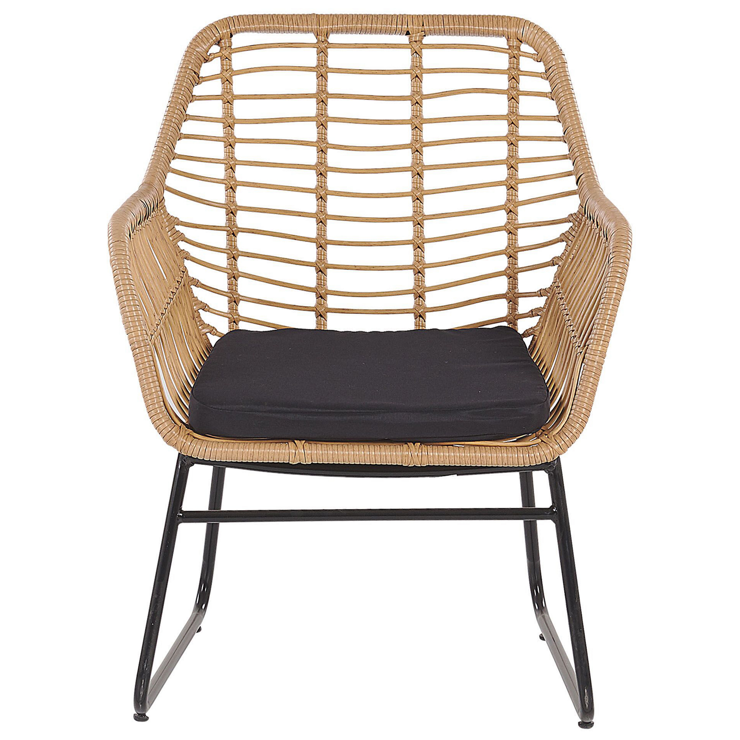 Lounge Set mit Tisch 4-Sitzer MINORI Polyrattan Beige