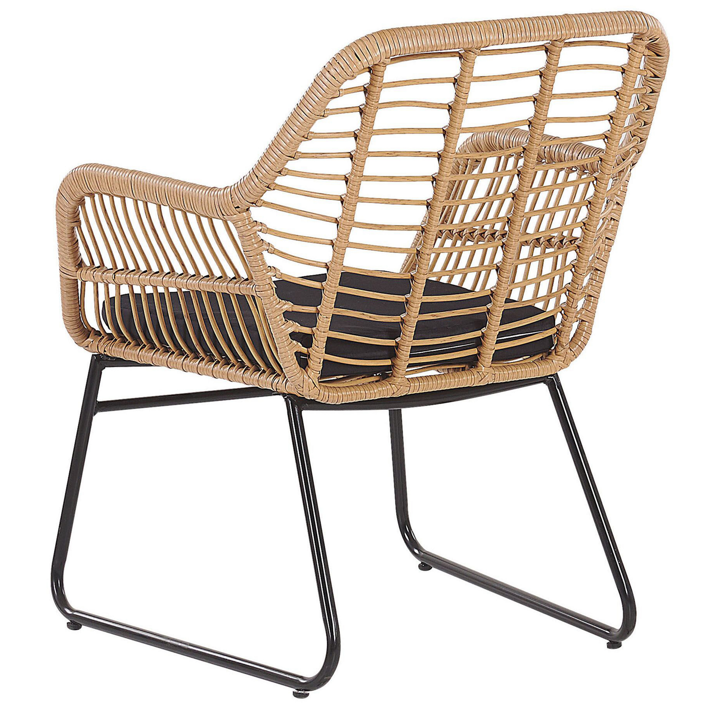 Lounge Set mit Tisch 4-Sitzer MINORI Polyrattan Beige