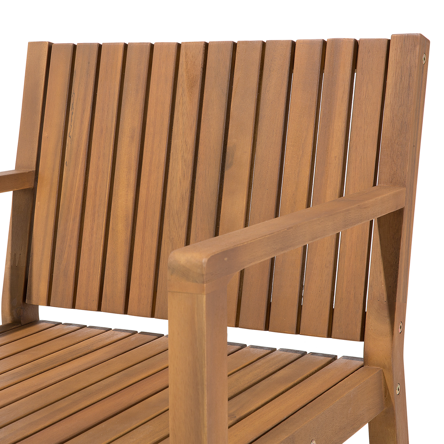 Set mit 8 Stühlen und Sitzkissen SASSARI Akazienholz Marineblau