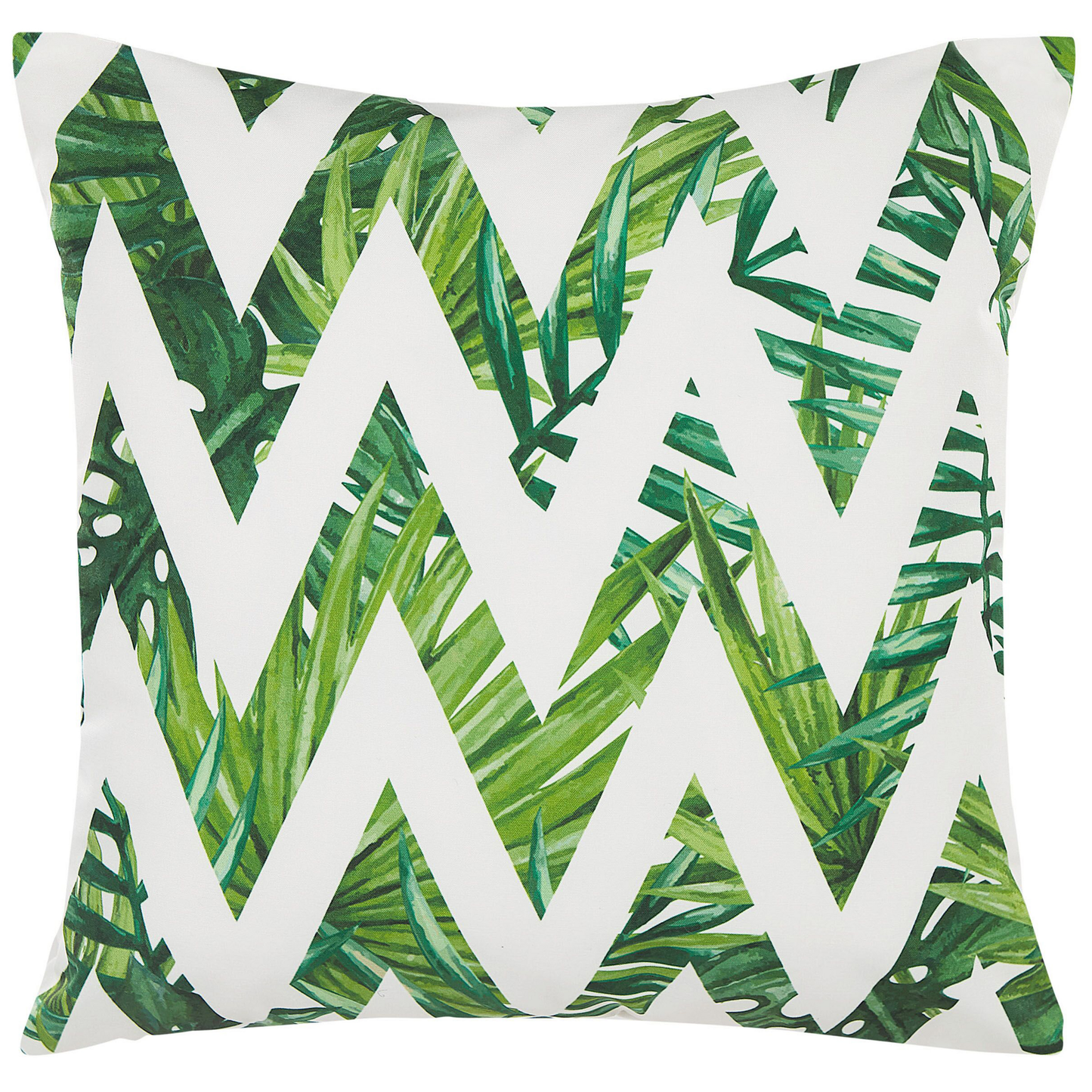 Gartenkissen 2er Set BRENTO ZickZack-Muster 45 x 45 cm Grün