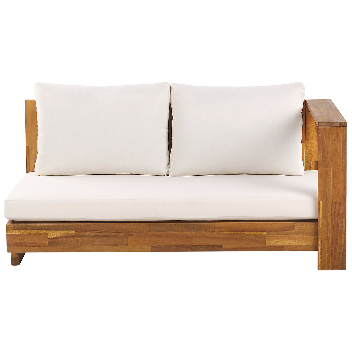 Garten Ecksofa 5-Sitzer MARETTIMO linksseitig zertifiziertes Akazienholz Braun