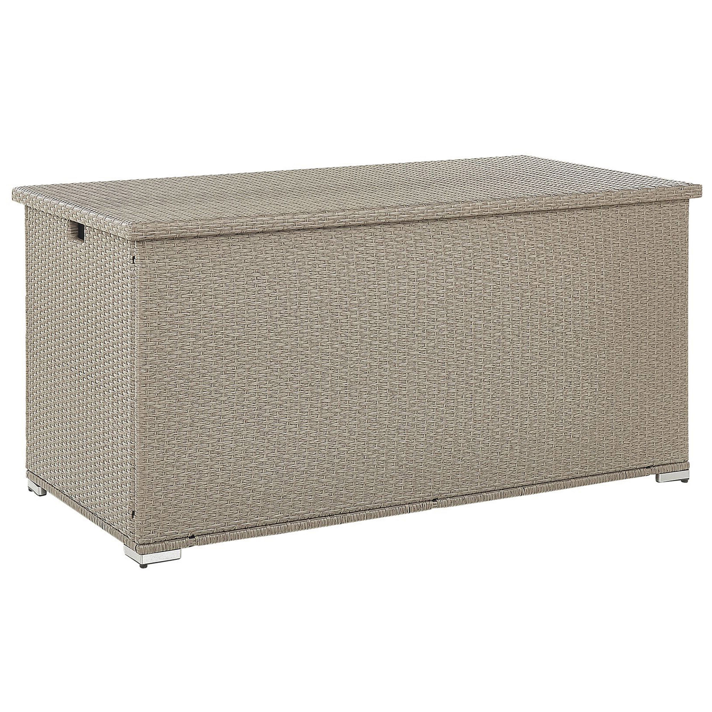 Aufbewahrungsbox MODENA Polyrattan 155 cm 75 cm Taupe