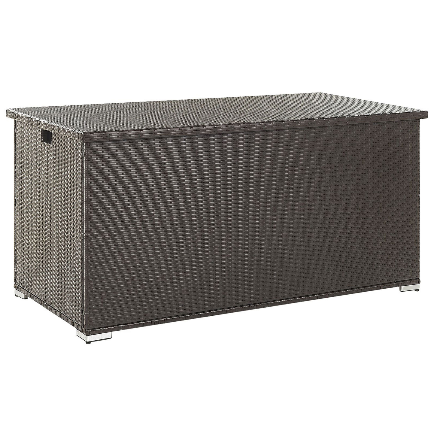 Aufbewahrungsbox MODENA Polyrattan 155 cm 75 cm Braun
