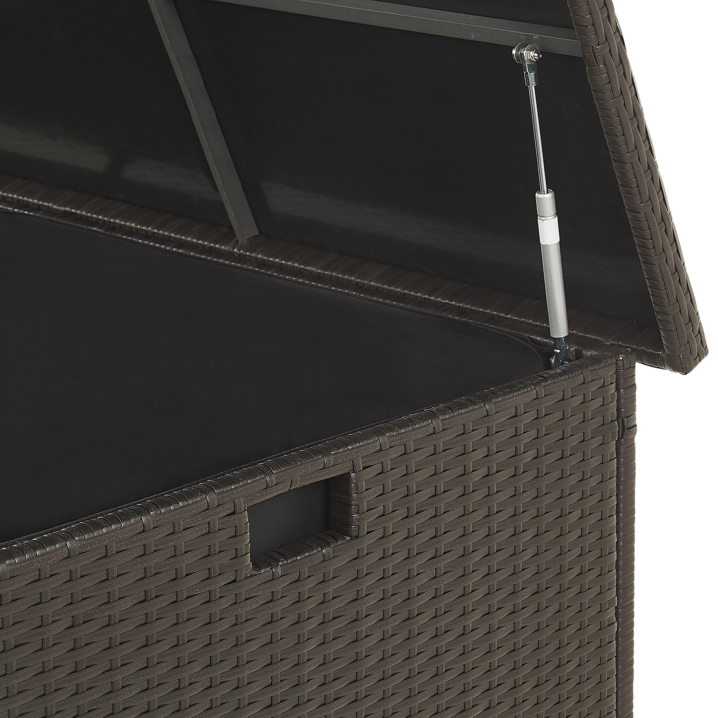 Aufbewahrungsbox MODENA Polyrattan 155 cm 75 cm Braun