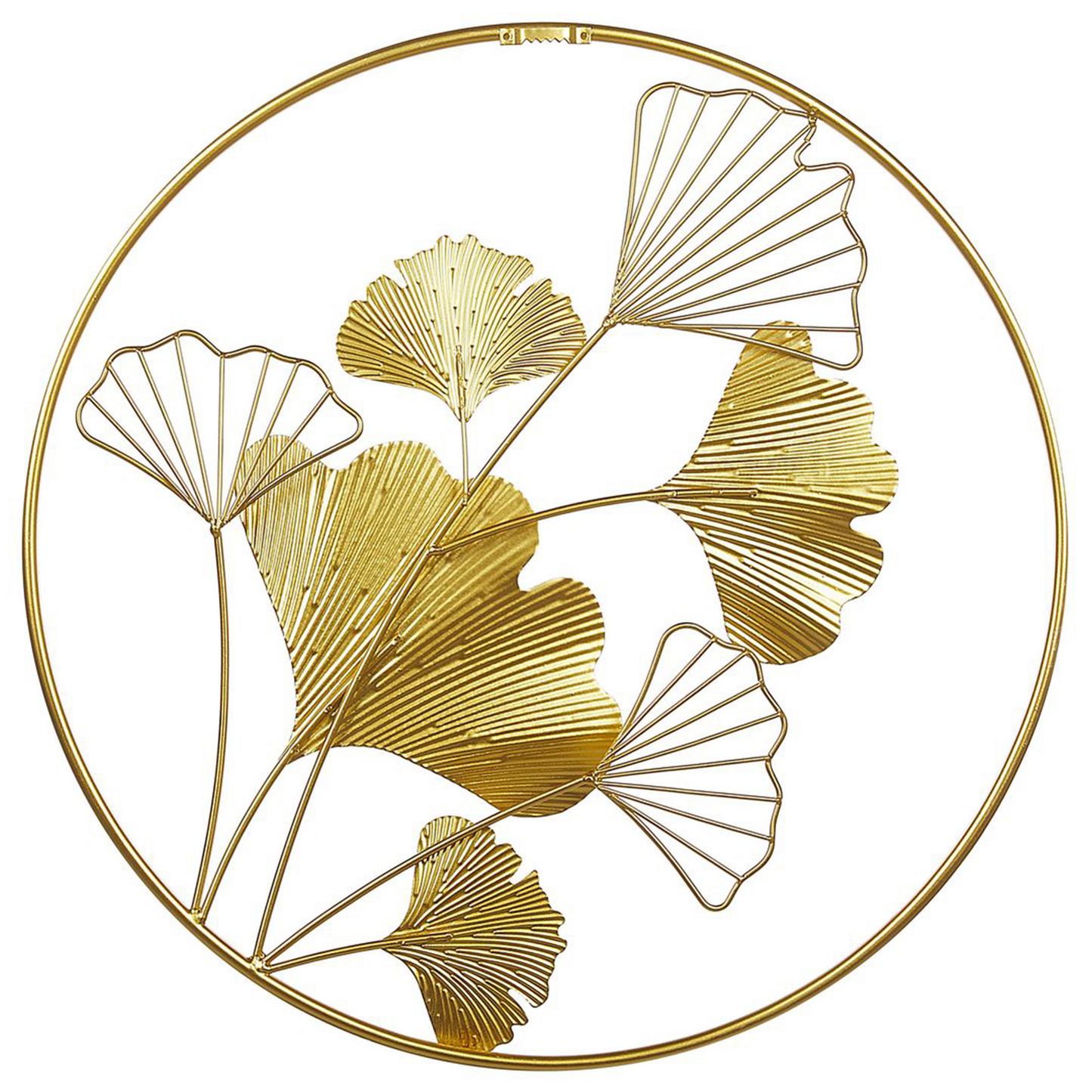 Wandobjekt Blume BISMUTH Metall 45 cm Gold