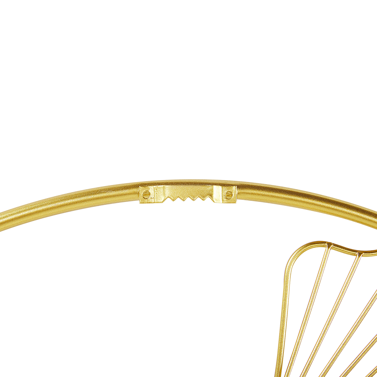 Wandobjekt Blume BISMUTH Metall 45 cm Gold